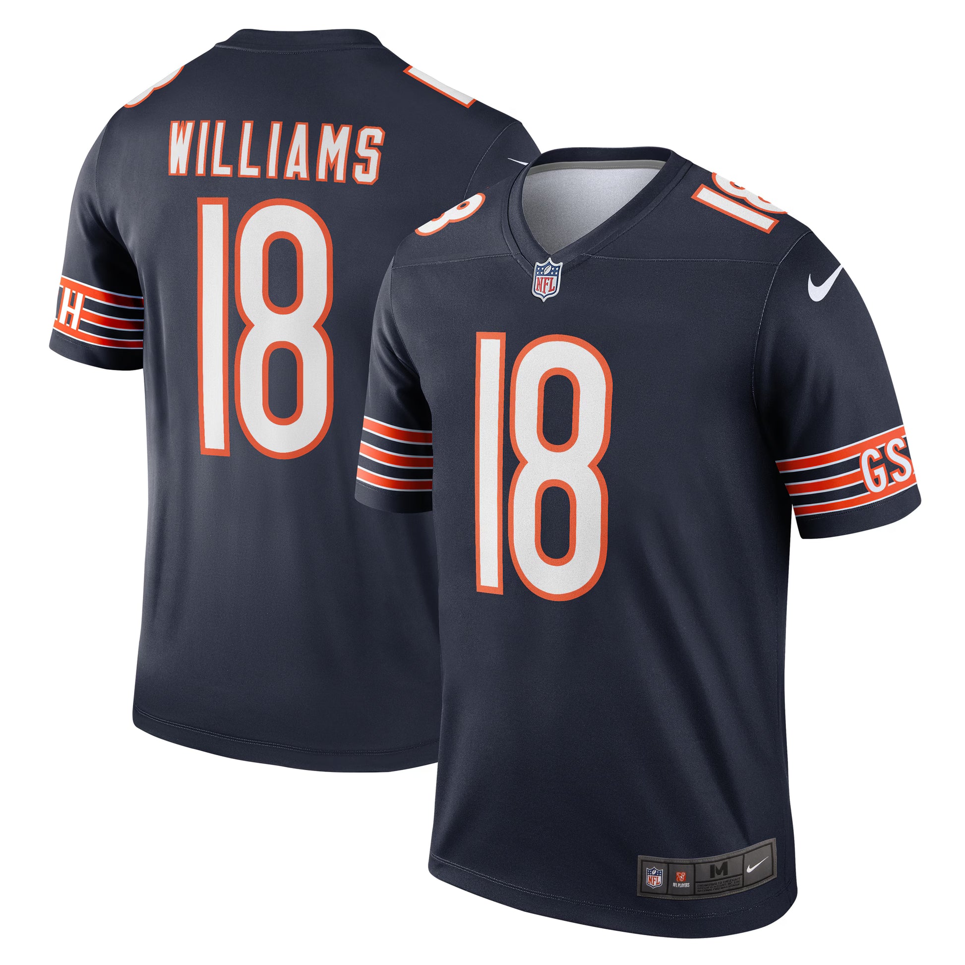 Caleb Williams Chicago Bears Nike Legend Player Performance Top - Navy