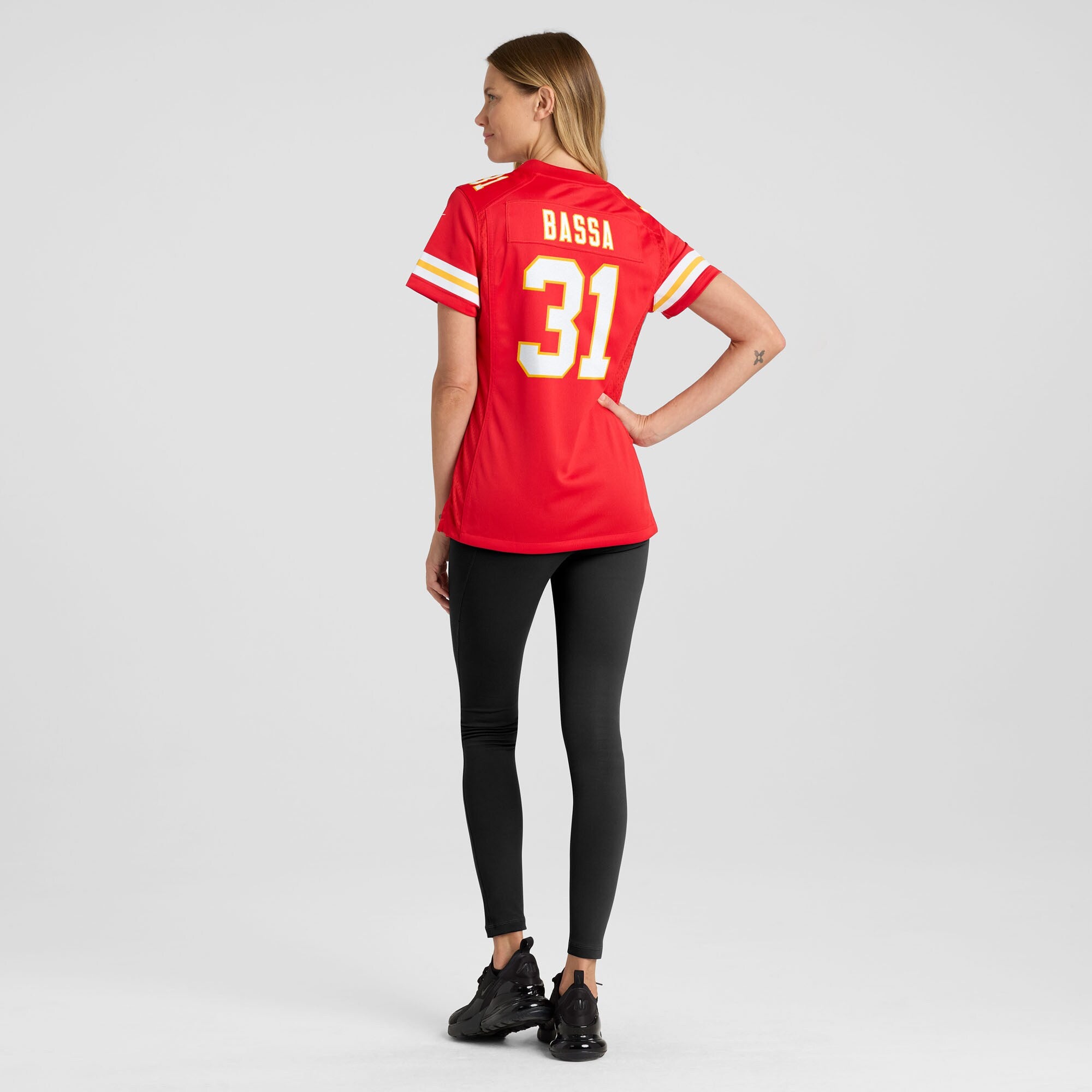 Jeffrey Bassa Kansas City Chiefs Nike Women's Team Game Jersey -  Red