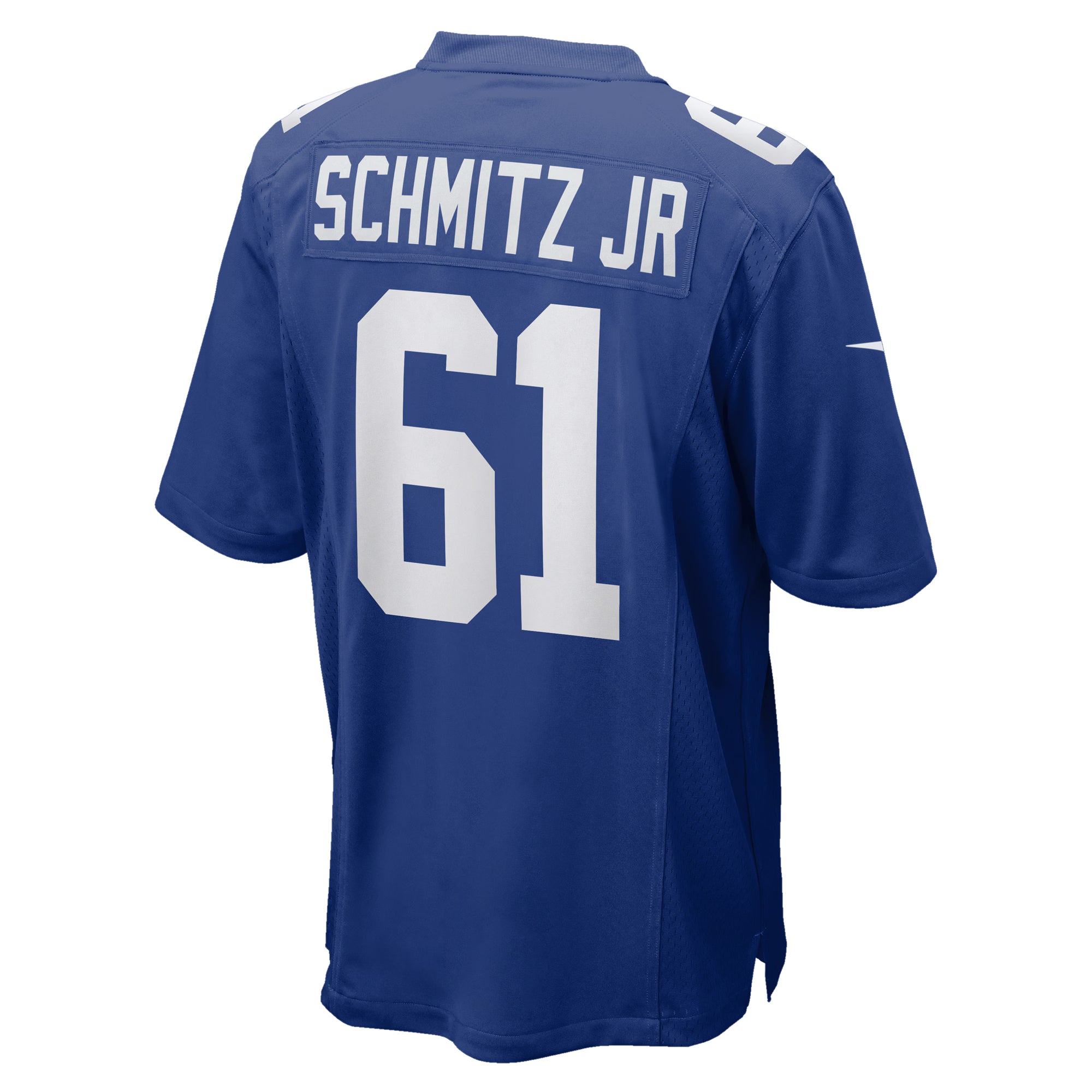 John Michael Schmitz Jr. New York Giants Nike Team Game Jersey -  Royal