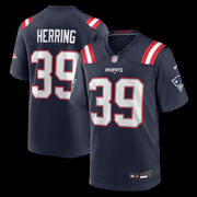 Tyron Herring New England Patriots Nike Team Game Jersey -  Navy