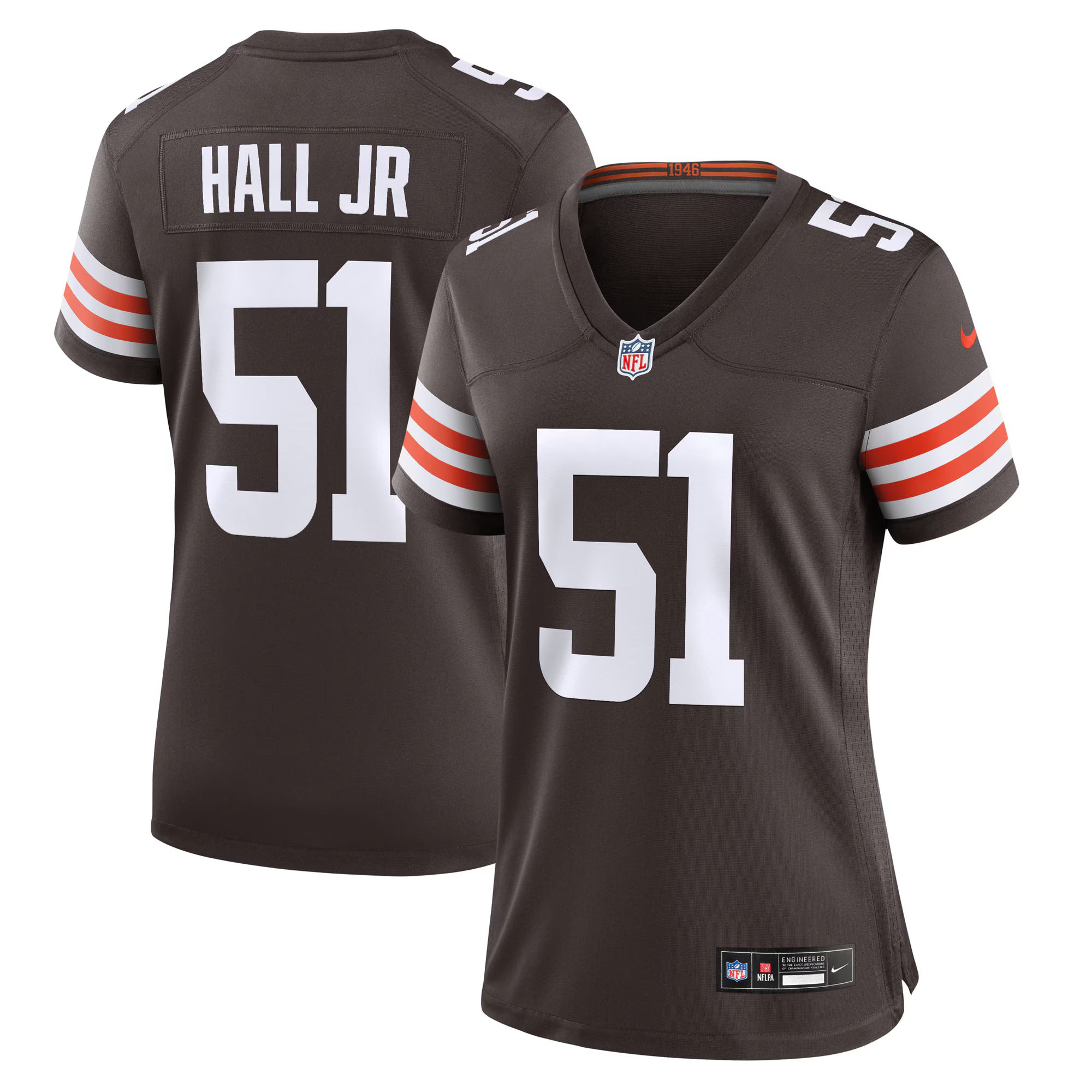 Mike Hall Jr. Cleveland Browns Nike Women's Team Game Jersey -  Brown