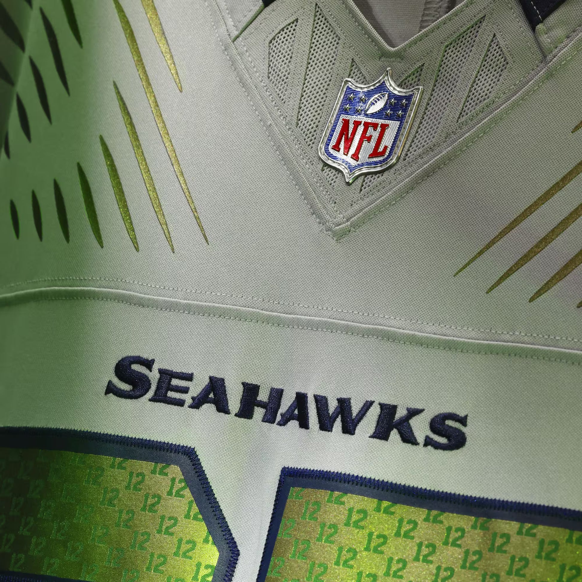 12s Seattle Seahawks Nike 2025 Rivalries Collection Limited Jersey - Wolf Gray