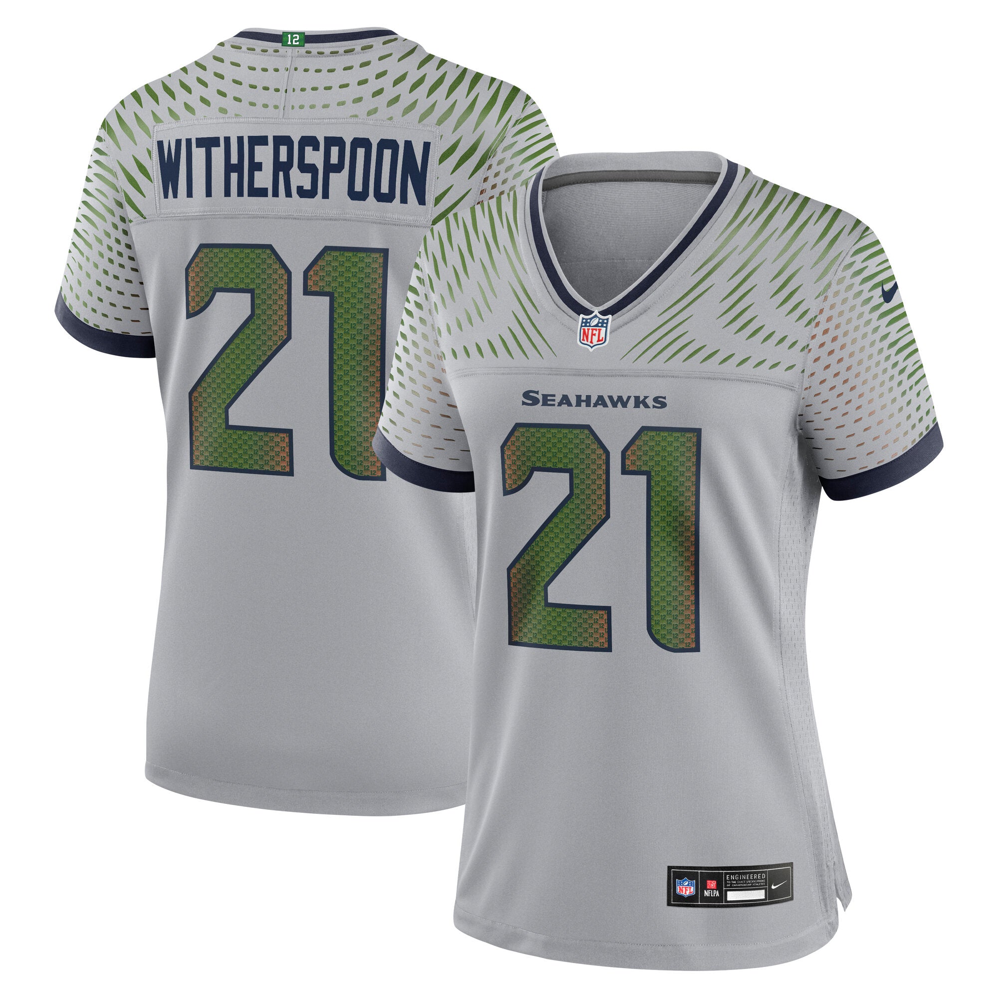 Devon Witherspoon Seattle Seahawks Nike Women's 2025 Rivalries Collection Game Jersey - Wolf Gray