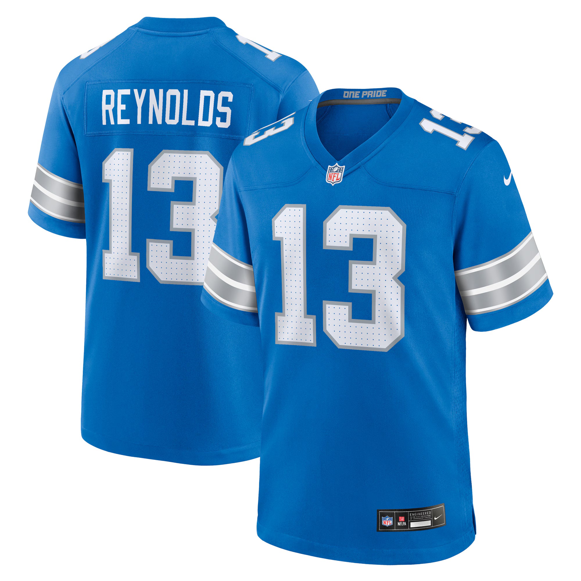 Craig Reynolds Detroit Lions Nike Team Game Jersey -  Blue