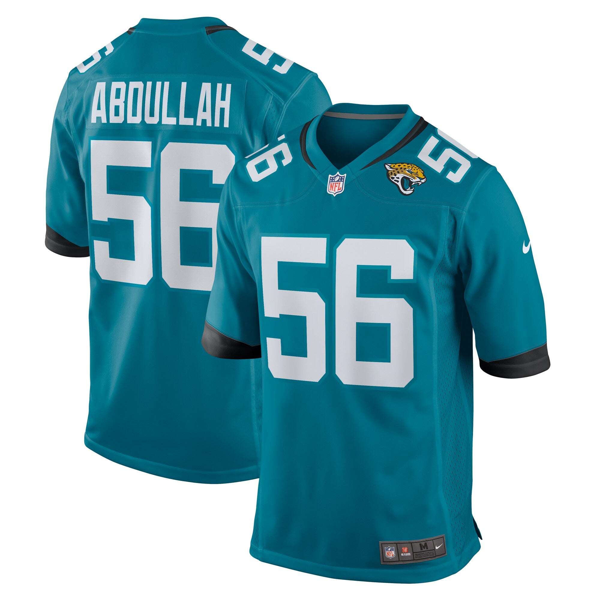 Yasir Abdullah Jacksonville Jaguars Nike Team Game Jersey -  Teal