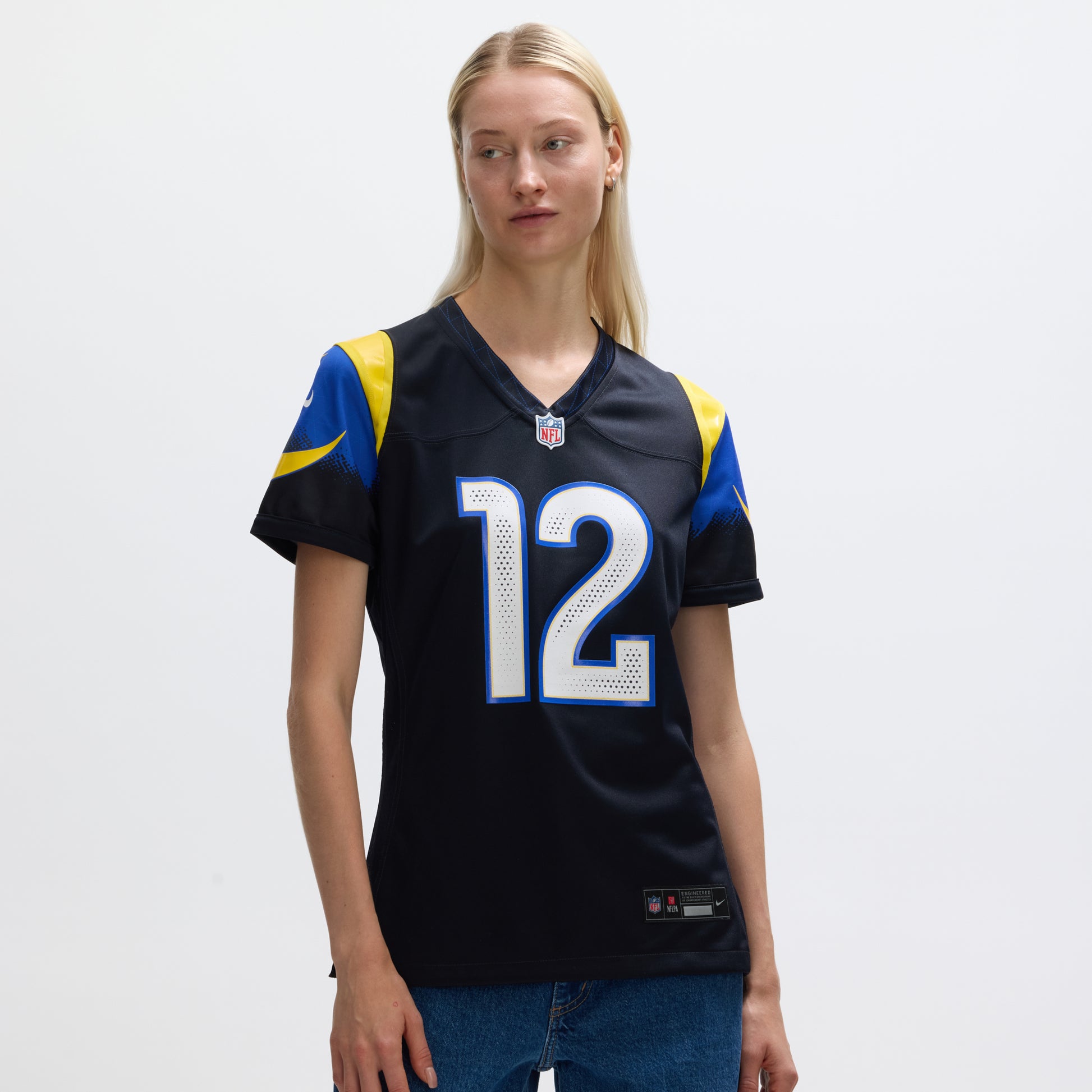 Puka Nacua Los Angeles Rams Nike Women's 2025 Rivalries Collection Game Jersey - Midnight Blue