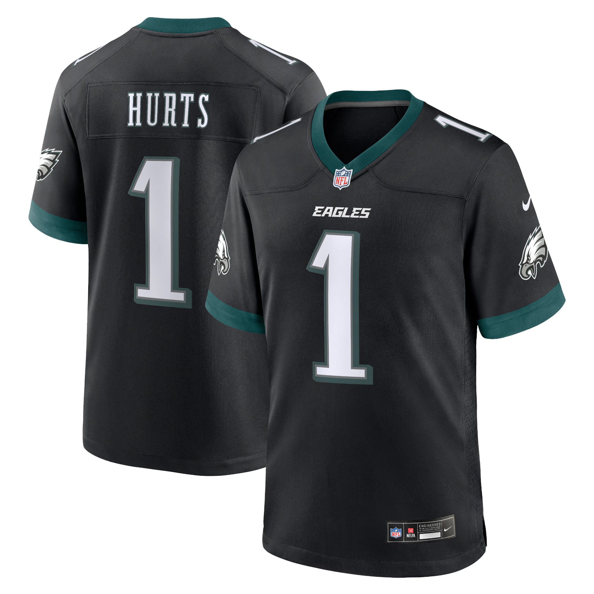Jalen Hurts Philadelphia Eagles Nike Alternate Game Jersey - Black