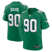 Jordan Davis Philadelphia Eagles Nike Alternate Game Jersey - Kelly Green