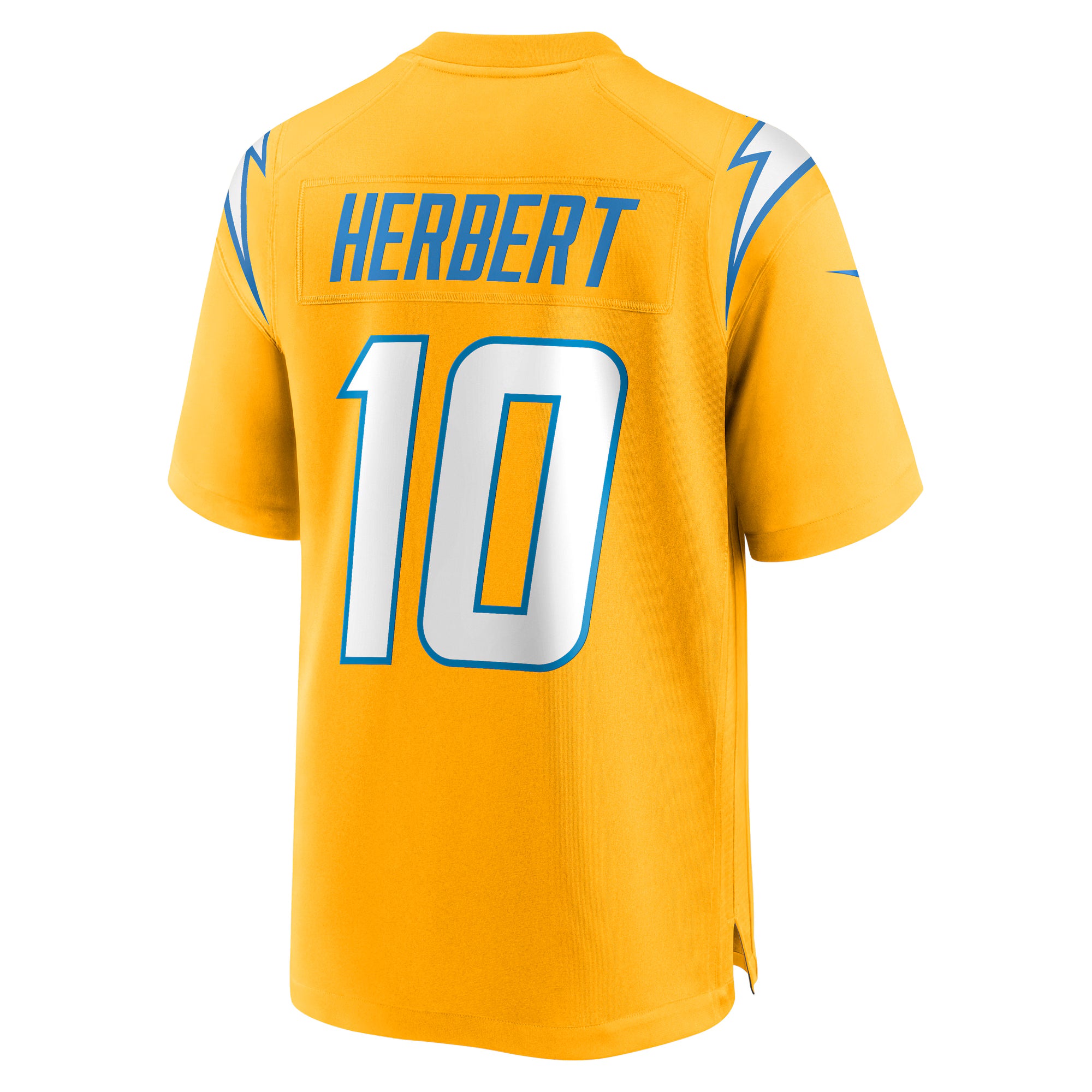 Justin Herbert Los Angeles Chargers Nike Alternate Charger Power Game Player Jersey - Gold