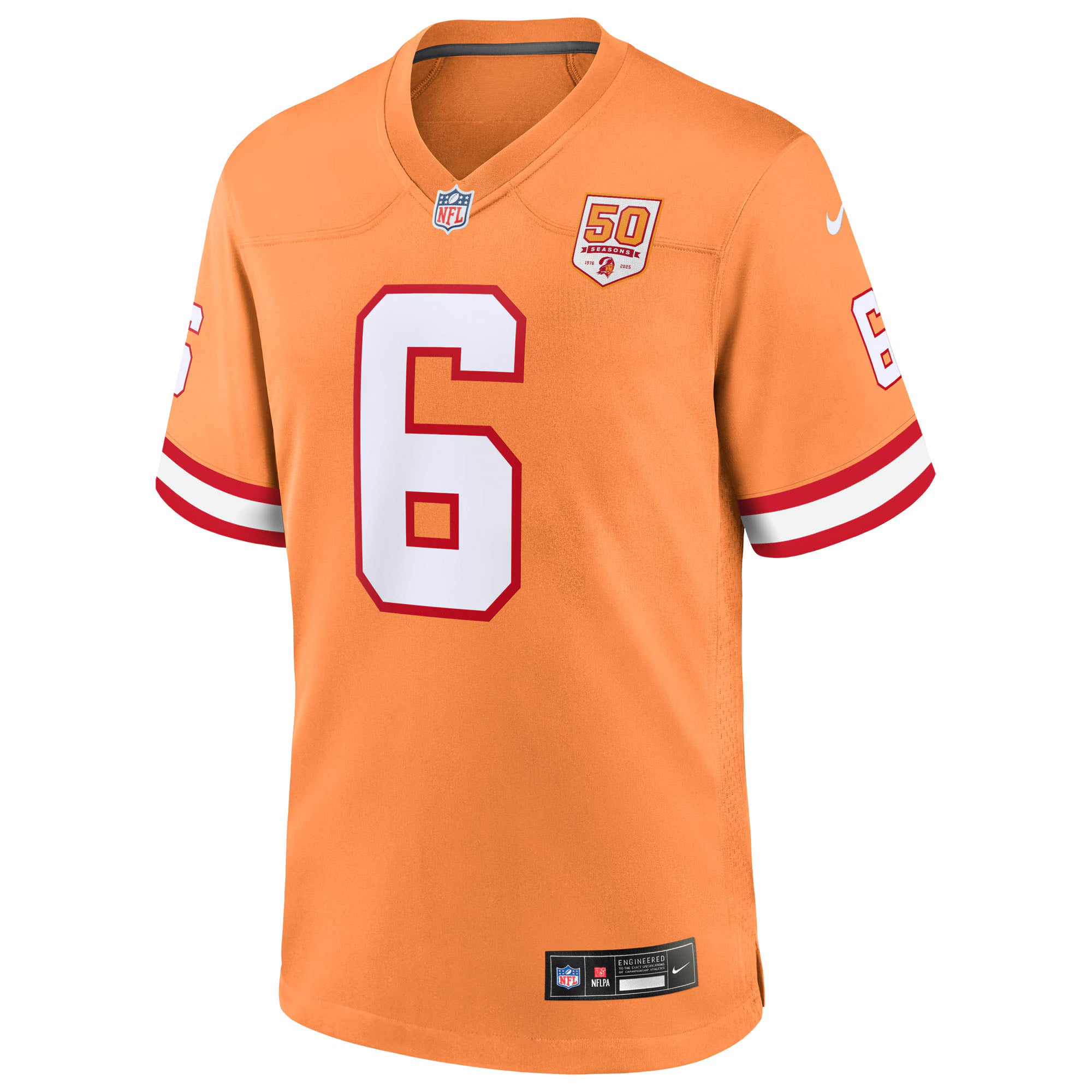Baker Mayfield  Tampa Bay Buccaneers Nike 50th Season Game Jersey - Creamsicle
