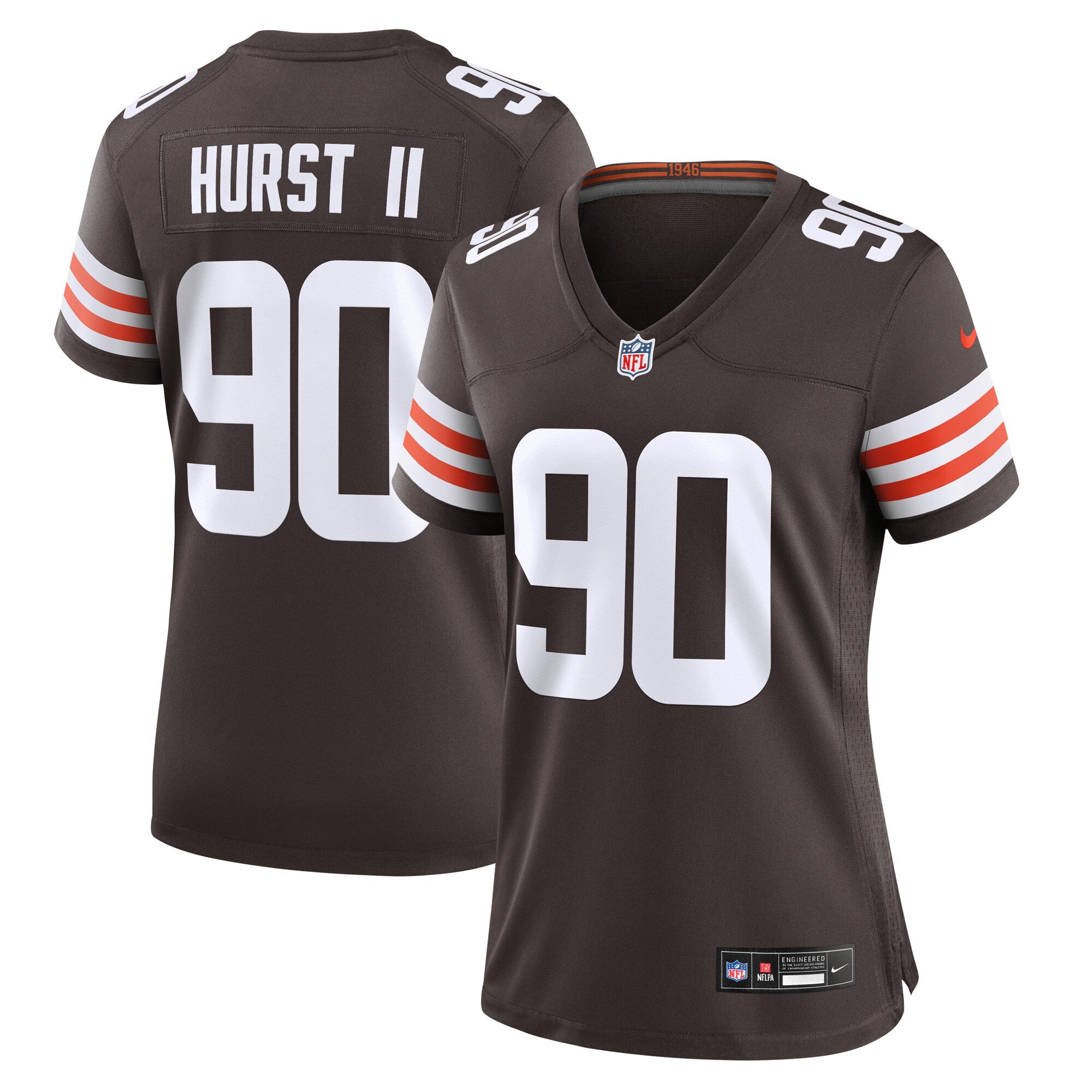 Maurice Hurst II Cleveland Browns Nike Women's  Game Jersey -  Brown