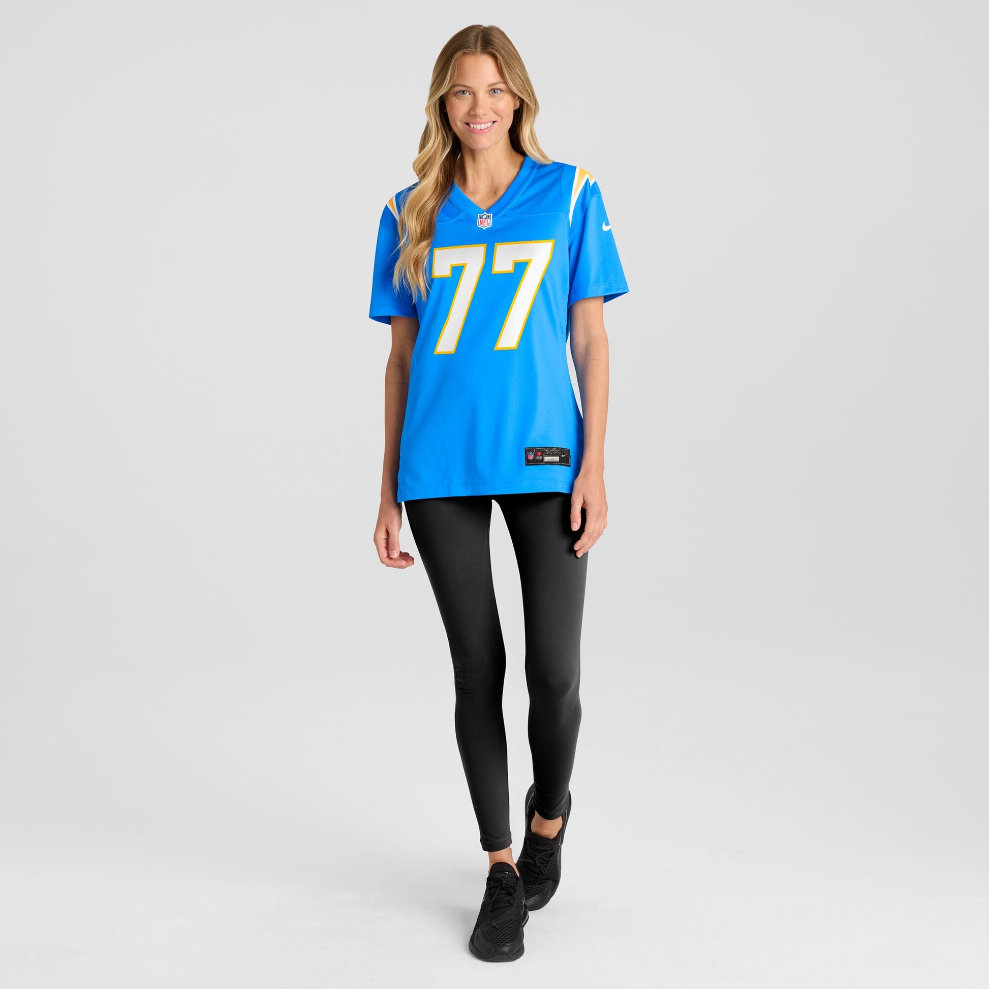 Zion Johnson Los Angeles Chargers Nike Women's Player Game Jersey - Powder Blue
