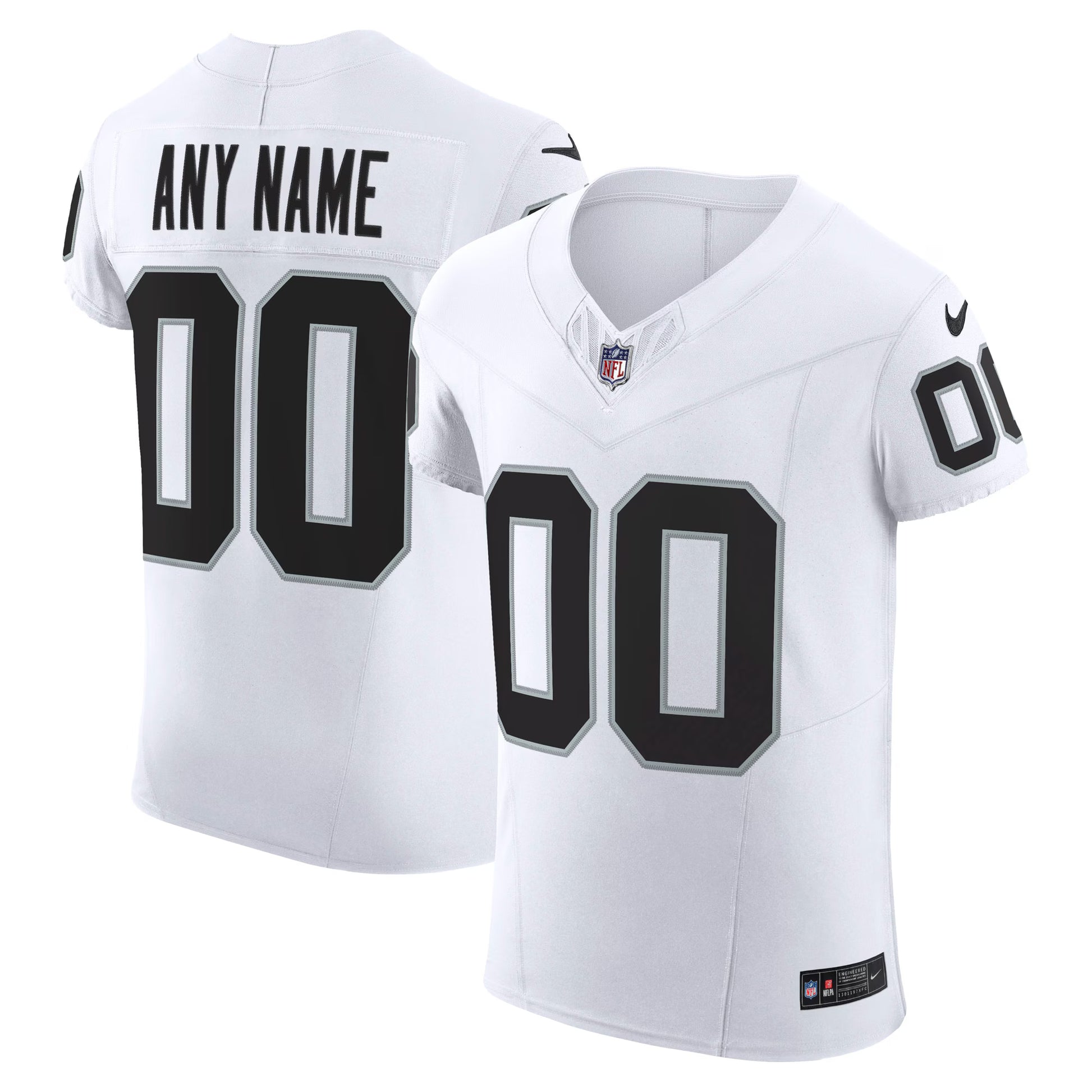 Las Vegas Raiders Nike Vapor F.U.S.E. Elite Custom Jersey - White