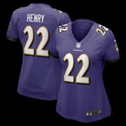 Derrick Henry Baltimore Ravens Nike Women's Game Player Jersey - Purple