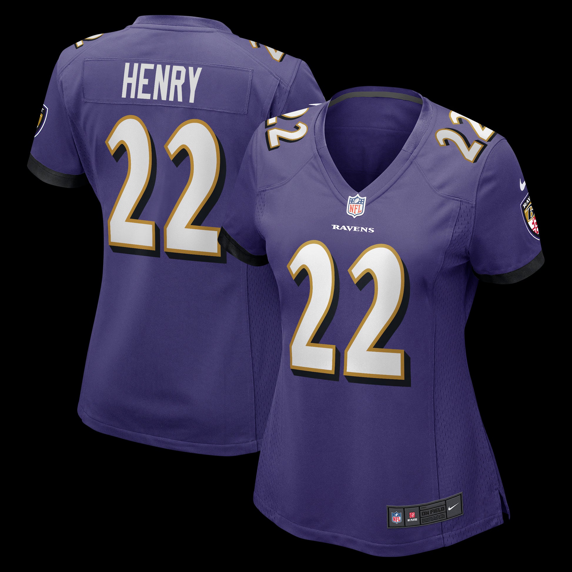 Derrick Henry Baltimore Ravens Nike Women's Game Player Jersey - Purple