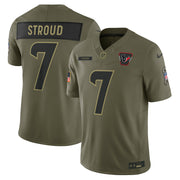 C.J. Stroud Houston Texans Nike 2025 Salute to Service Limited Jersey - Olive