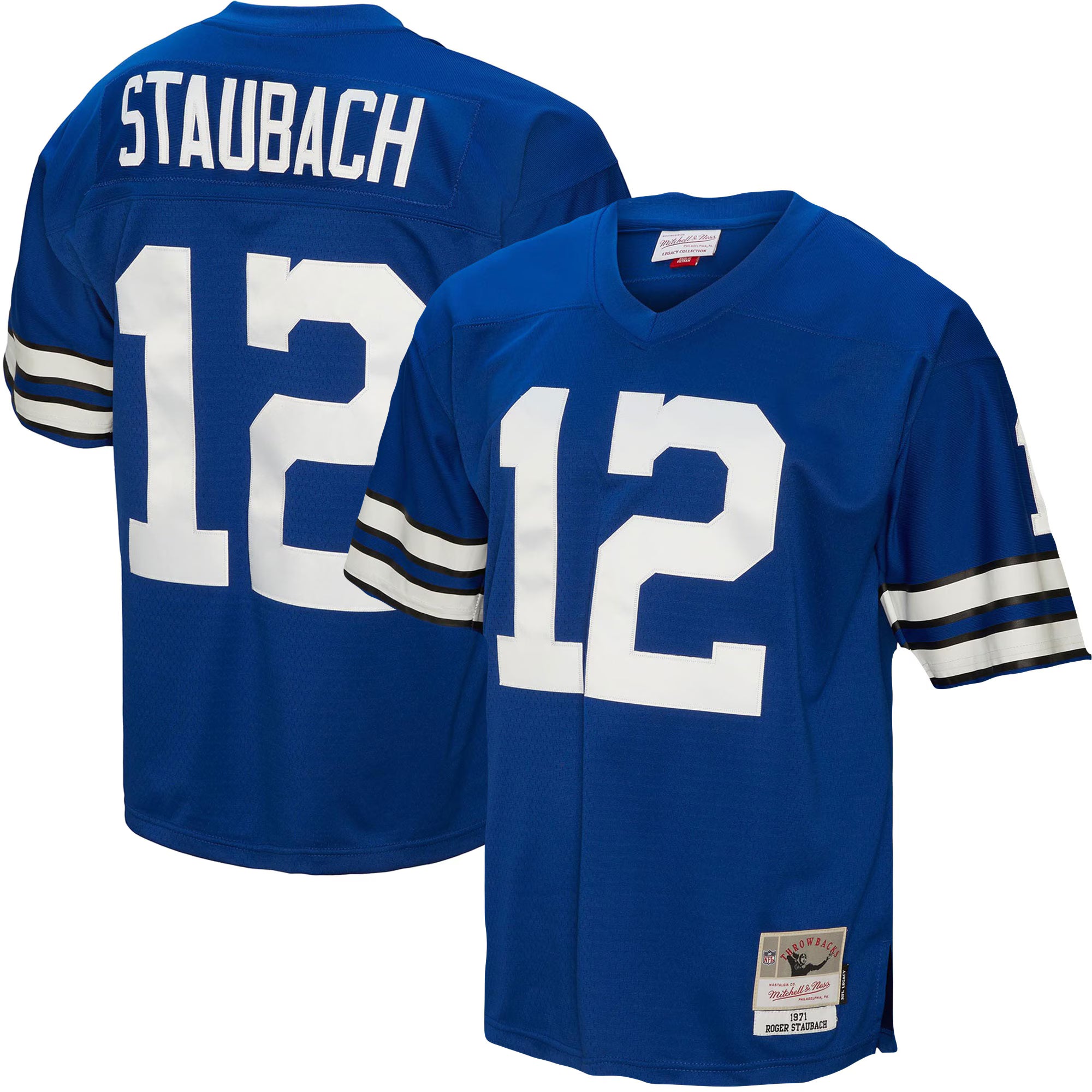 Roger Staubach Dallas Cowboys Mitchell &amp; Ness Legacy Replica Jersey - Royal