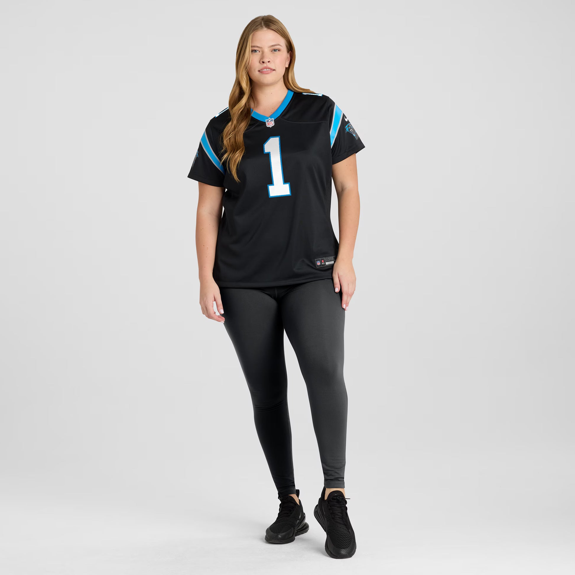 Number 1 Bride Carolina Panthers Nike Women's Game Jersey - Black