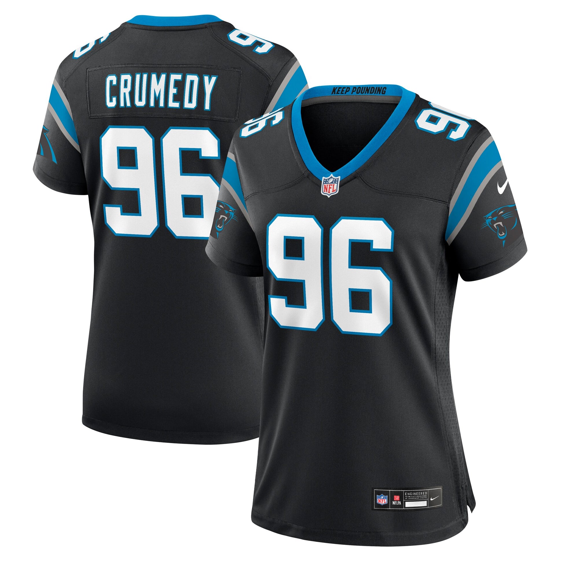 Jaden Crumedy Carolina Panthers Nike Women's  Game Jersey -  Black
