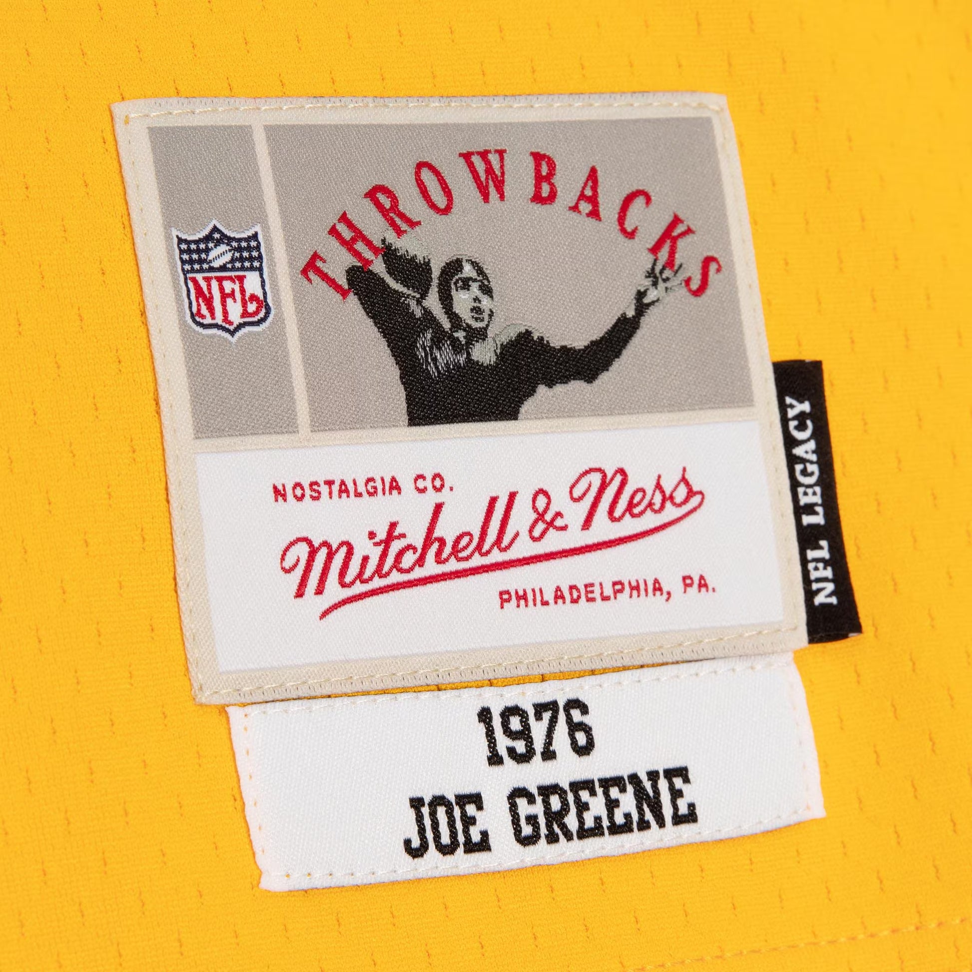 Joe Greene Pittsburgh Steelers Mitchell &amp; Ness 1976 Split Legacy Replica Jersey - Black/Gold