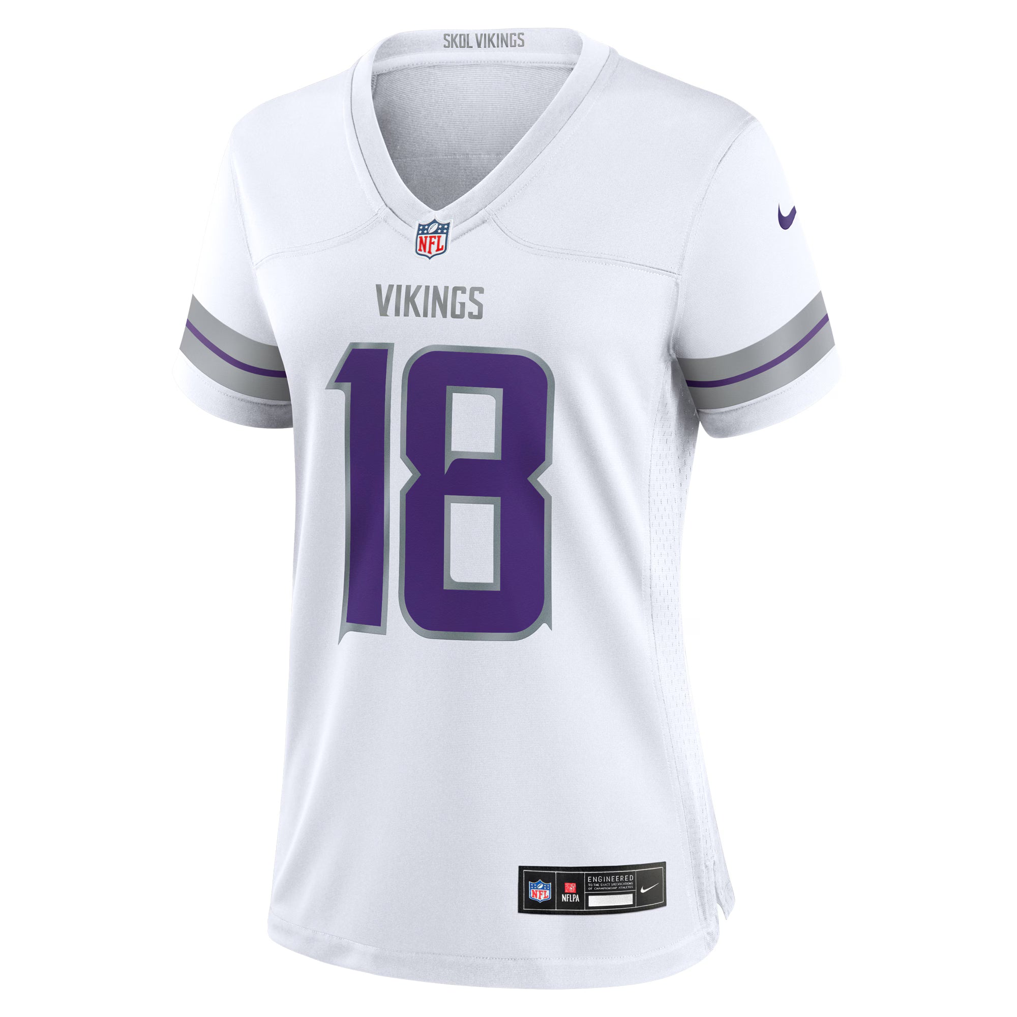 Justin Jefferson Minnesota Vikings Nike Women's Alternate Game Player Jersey - White