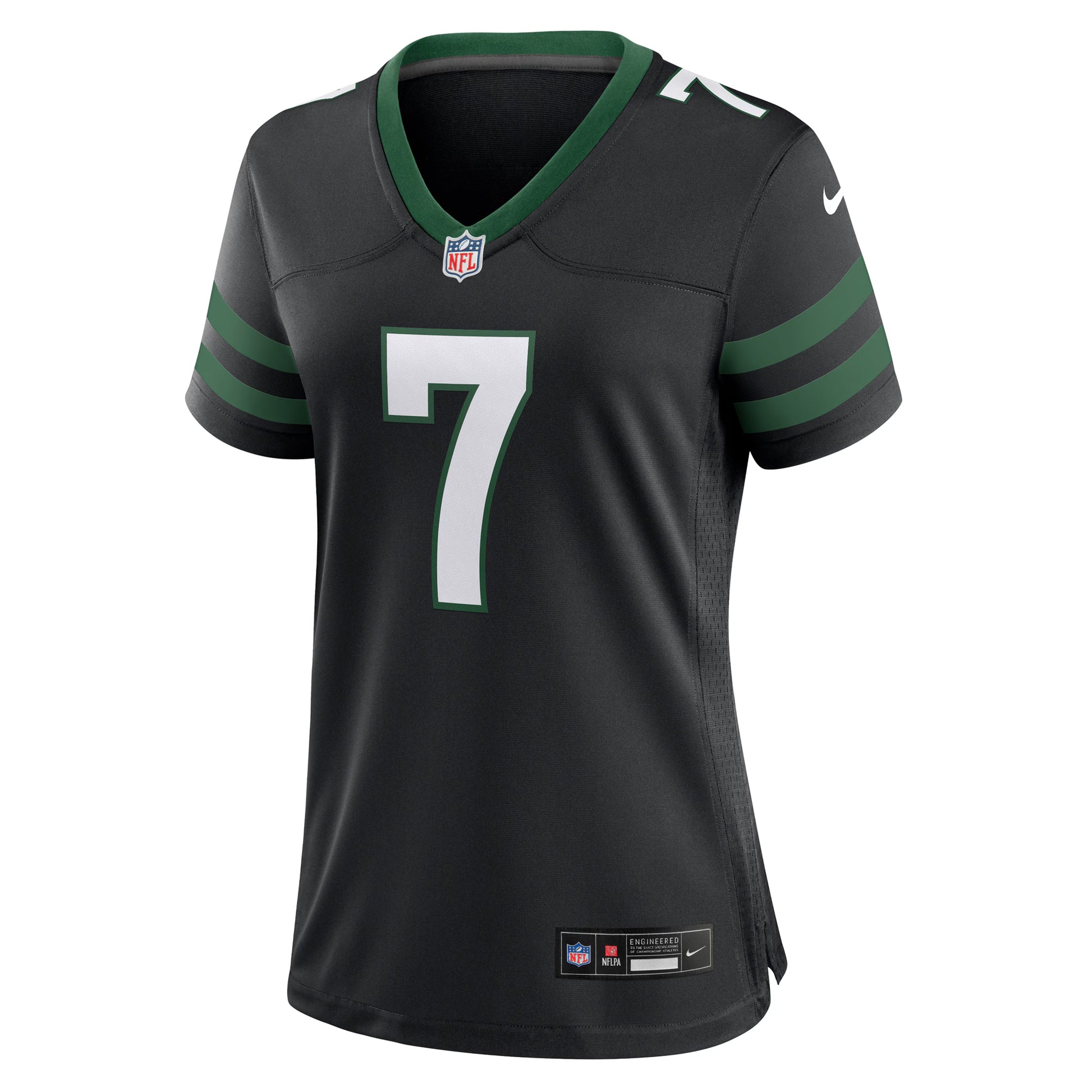 Justin Fields New York Jets Nike Women's   Alternate Game Jersey - Black