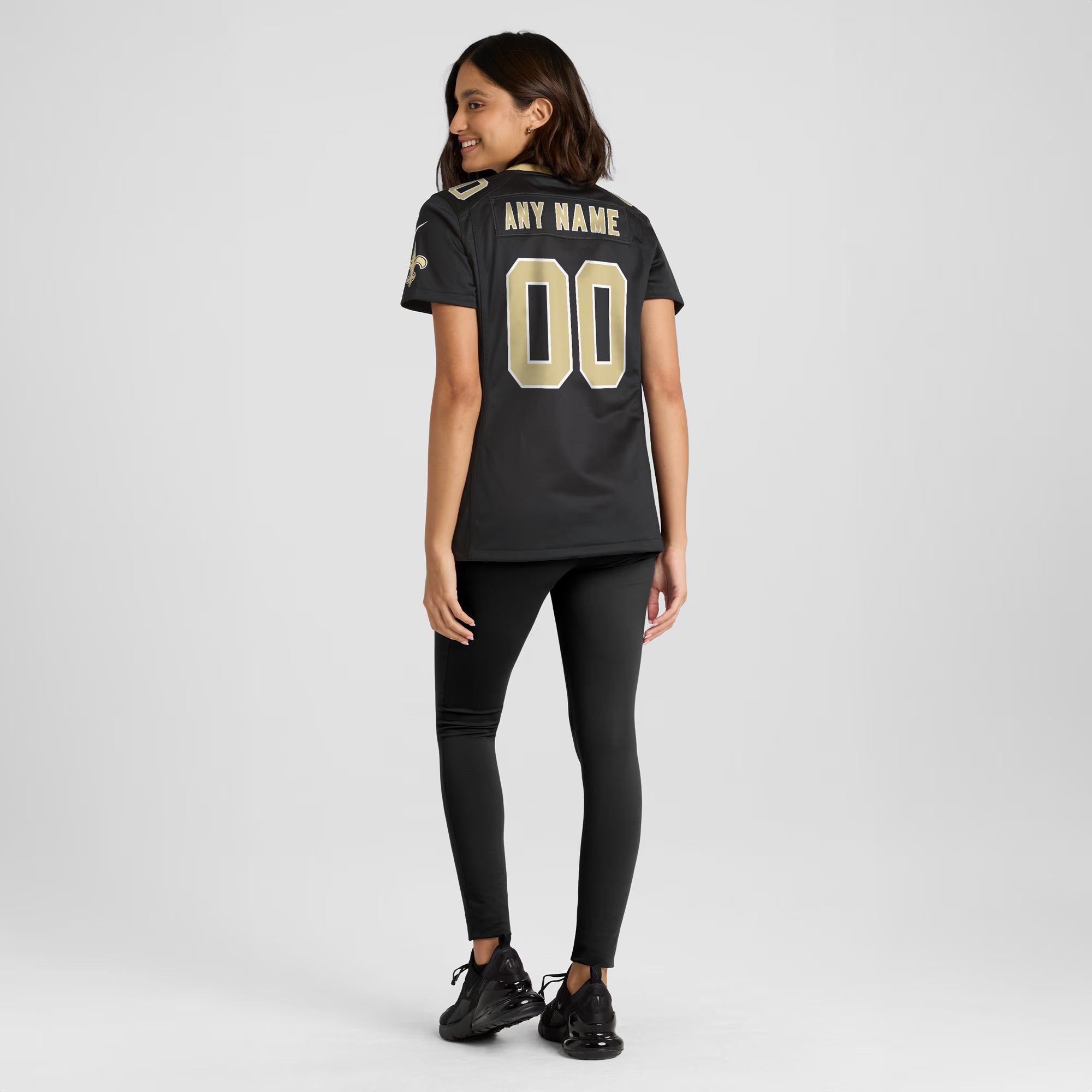 New Orleans Saints Nike Women's Custom Game Jersey - Black