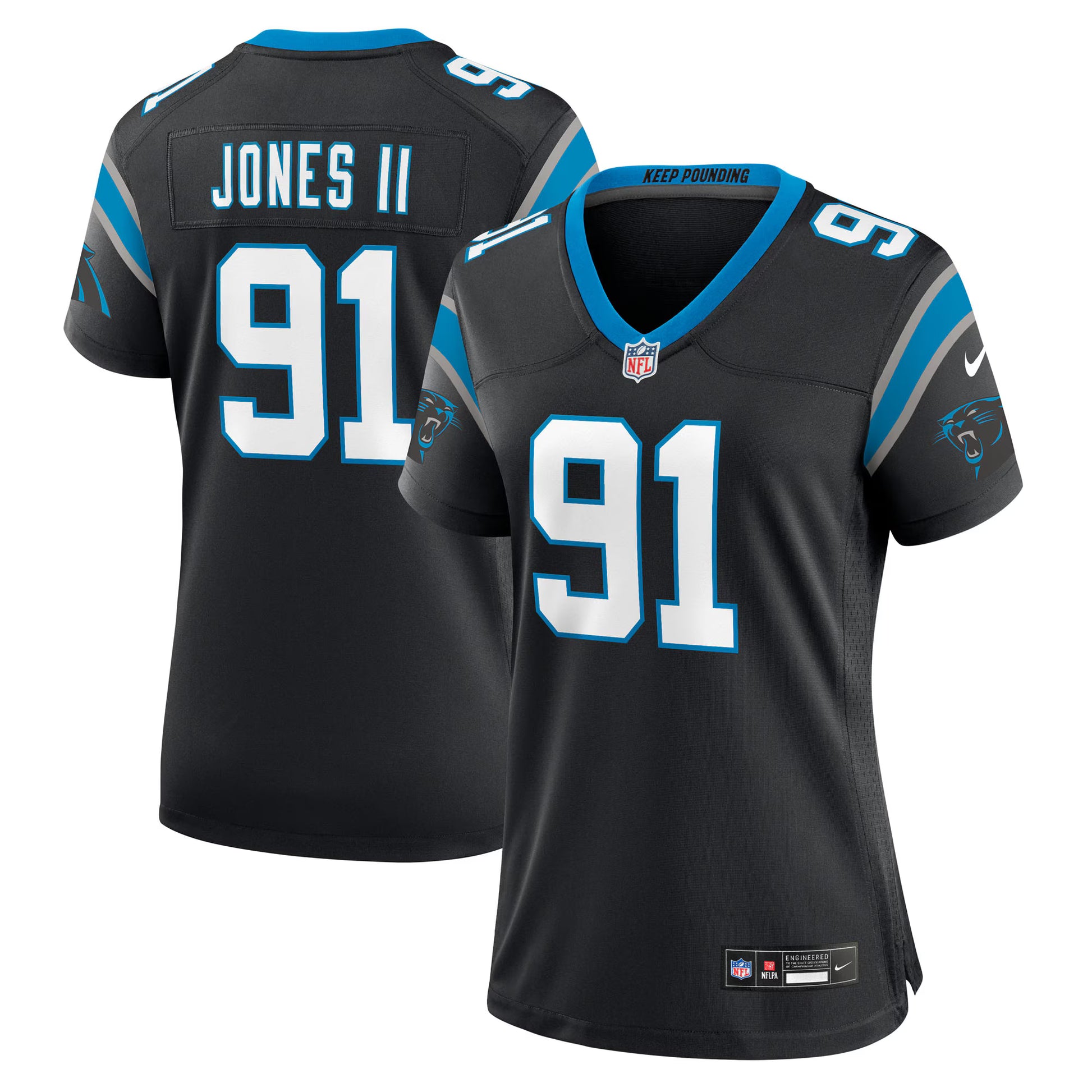 Patrick Jones II Carolina Panthers Nike Women's Team Game Jersey -  Black