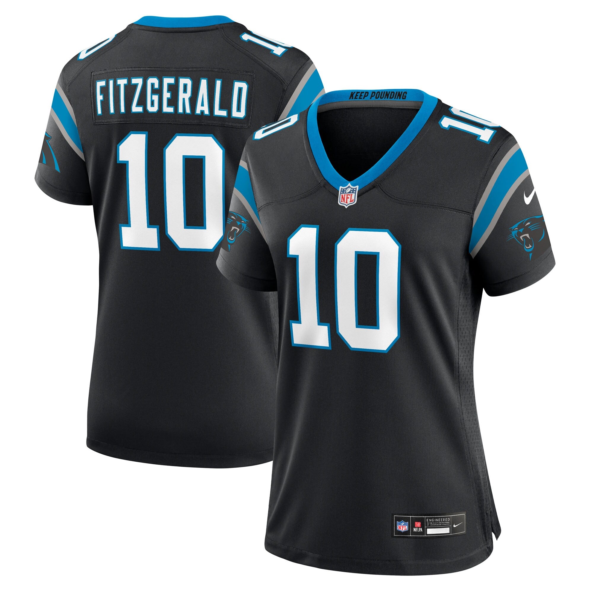 Ryan Fitzgerald Carolina Panthers Nike Women's Team Game Jersey -  Black