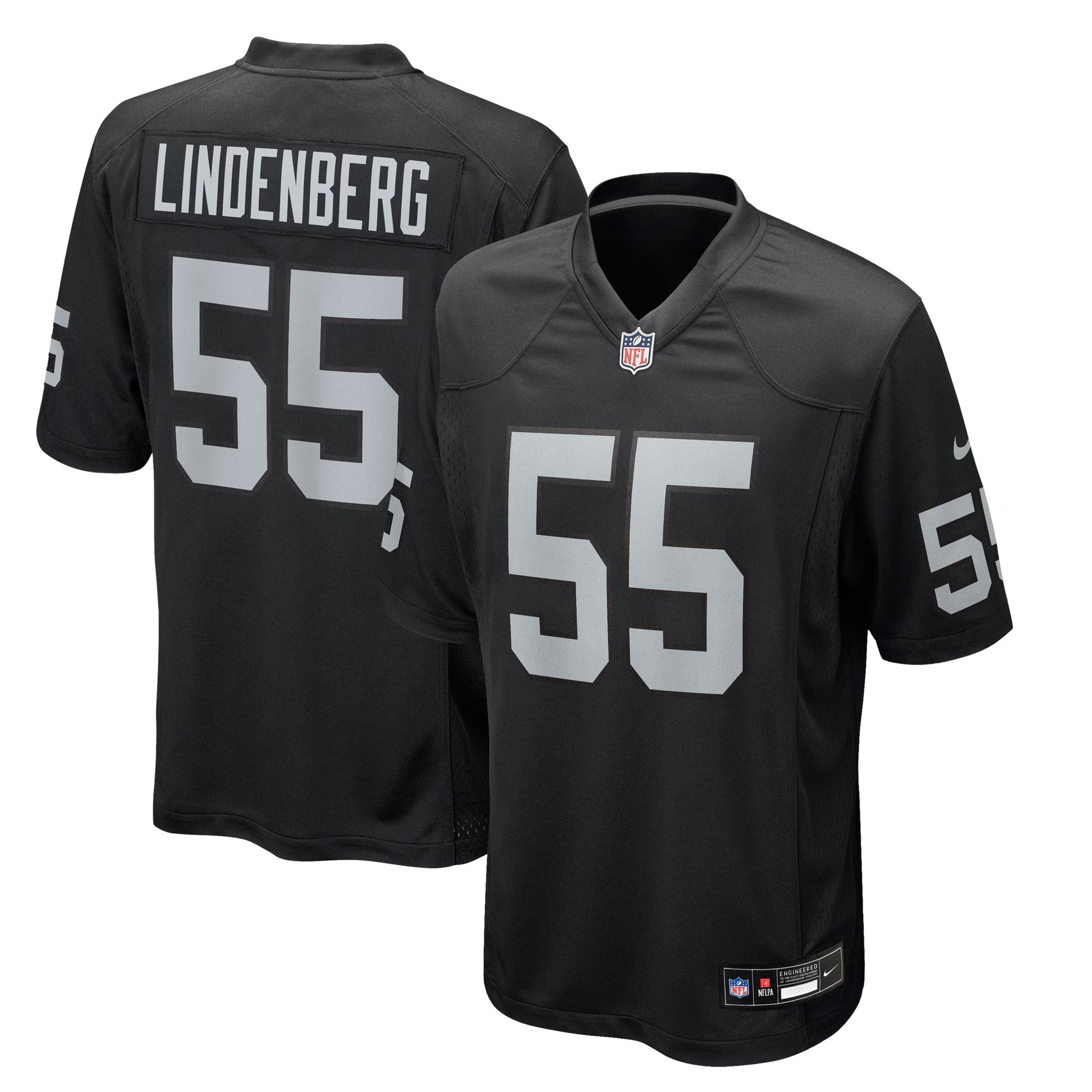 Cody Lindenberg Las Vegas Raiders Nike Team Game Jersey -  Black