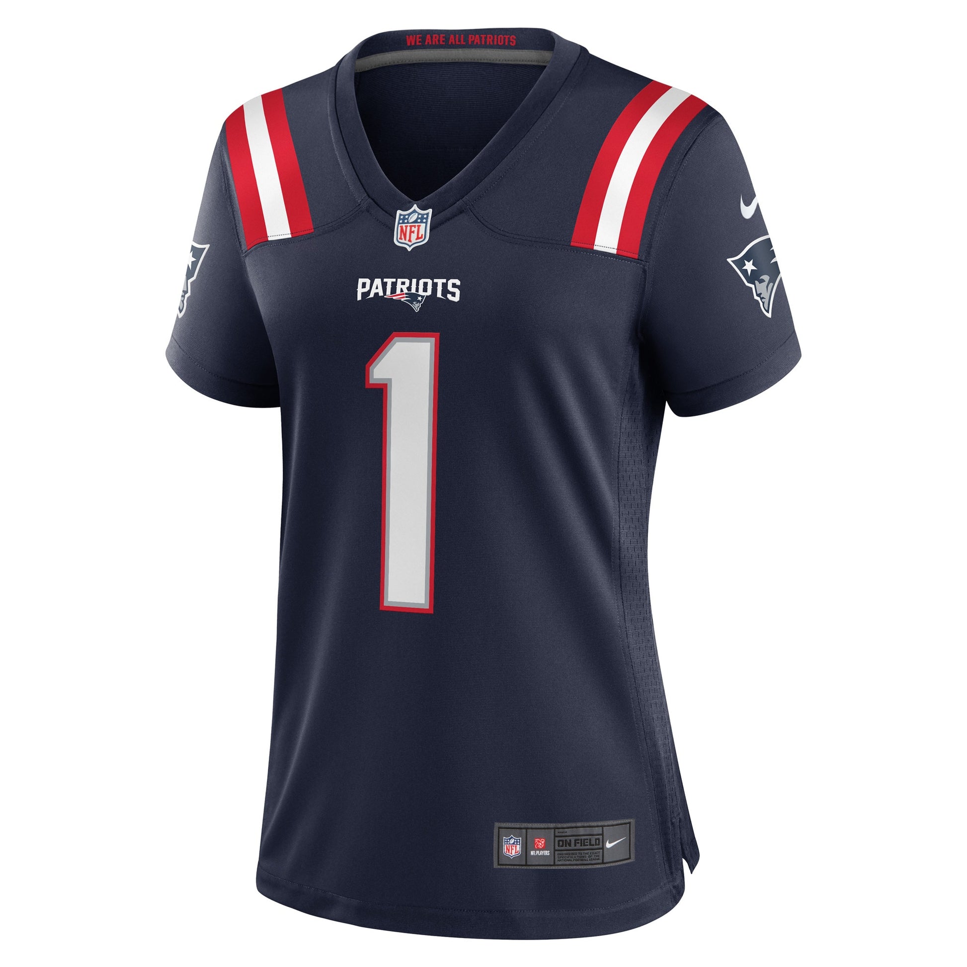 Number 1 Bride New England Patriots Nike Women's Game Jersey - Navy