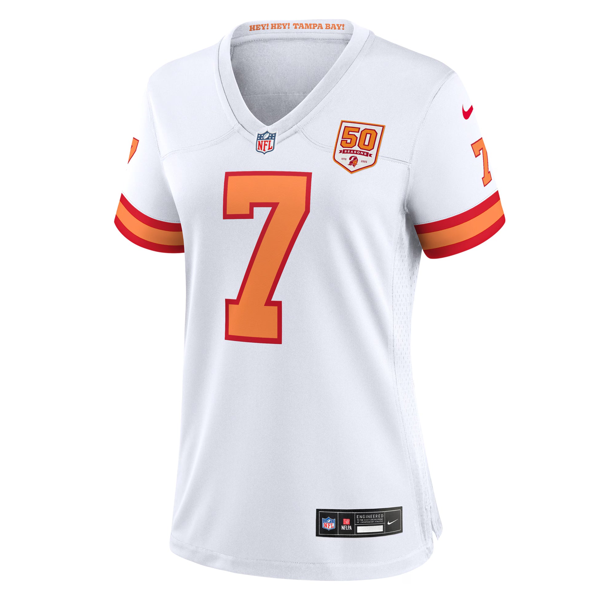 Bucky Irving '76 Tampa Bay Buccaneers Nike Women's 50th Season Game Jersey - White