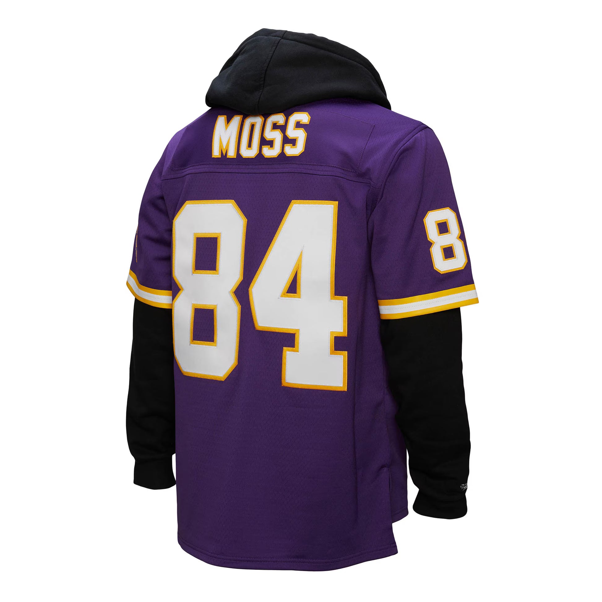 Randy Moss Minnesota Vikings Mitchell &amp; Ness Player Name &amp; Number Hoodie Legacy Jersey - Purple