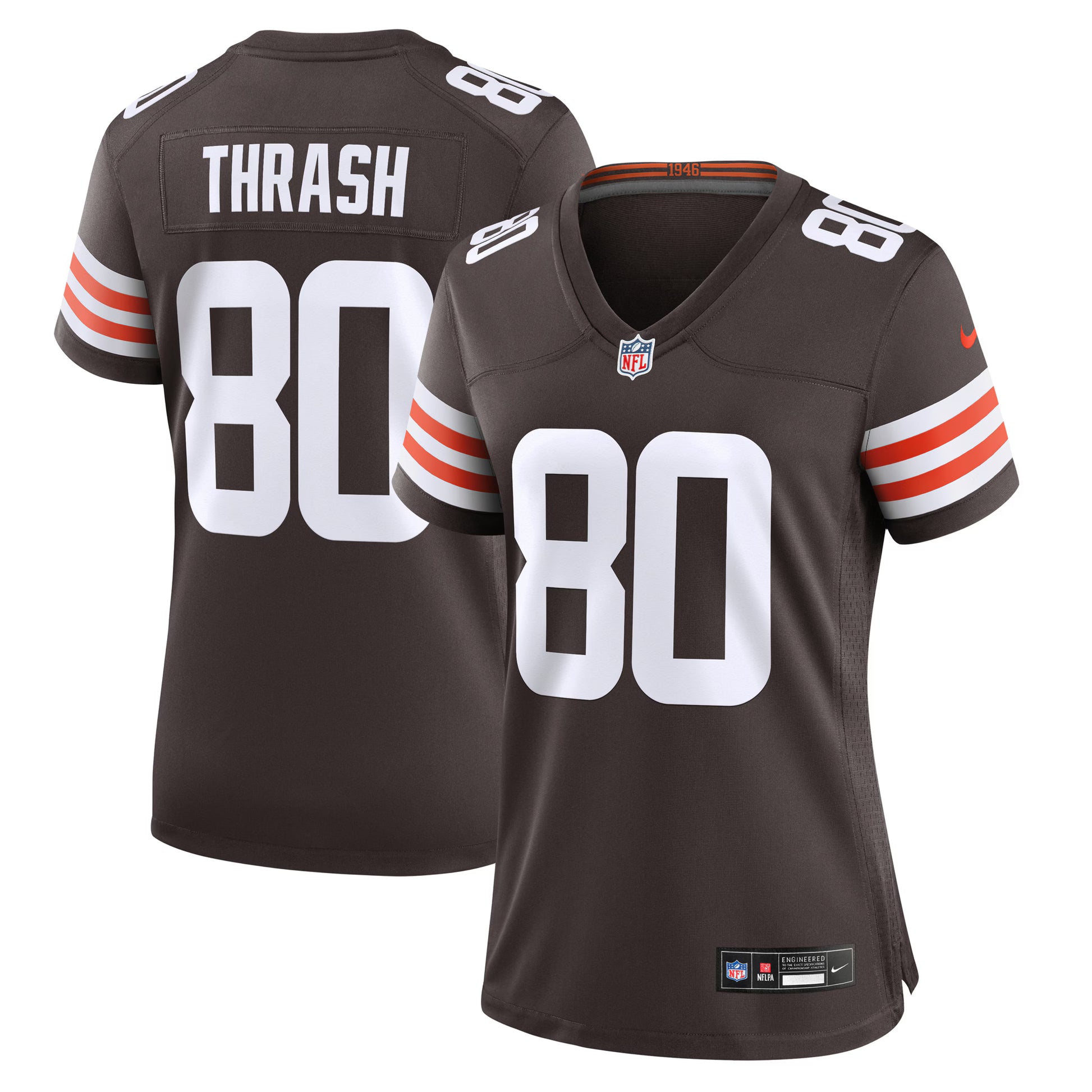 Jamari Thrash Cleveland Browns Nike Women's  Game Jersey -  Brown