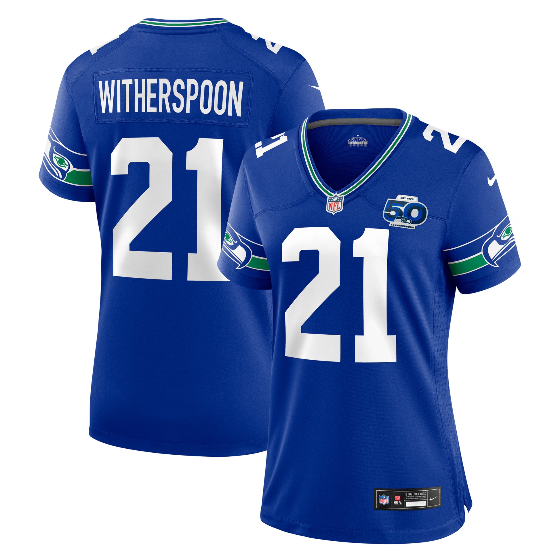 Devon Witherspoon Seattle Seahawks Nike Women's Alternate 2 50th Season Game Jersey - Royal