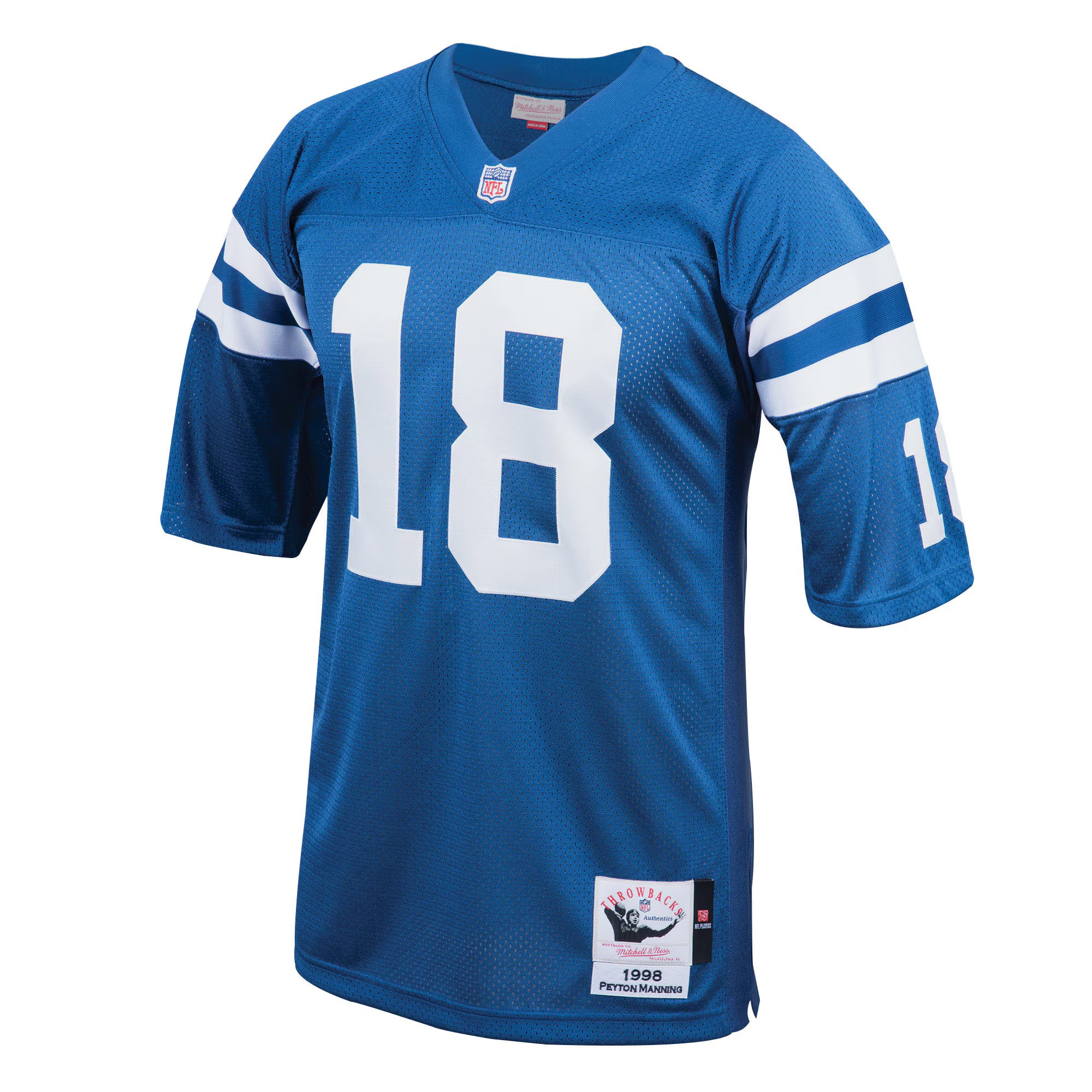 Peyton Manning Indianapolis Colts 1998 Mitchell &amp; Ness Authentic Throwback Retired Player Jersey - Royal