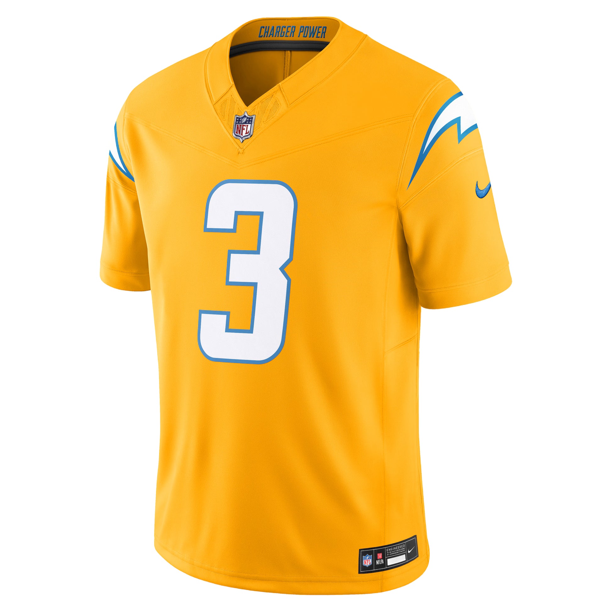 Derwin James Jr. Los Angeles Chargers Nike Alternate Charger Power Vapor F.U.S.E. Limited Jersey - Gold