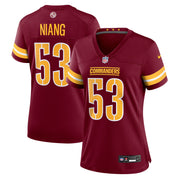 Lucas Niang Washington Commanders Nike Women's Team Game Jersey -  Burgundy