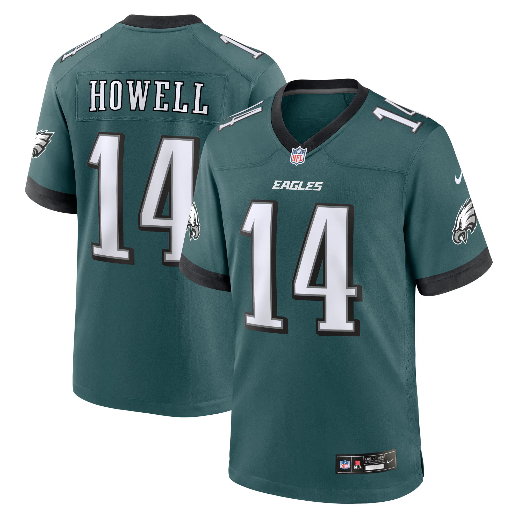 Sam Howell Philadelphia Eagles Nike Team Game Jersey - Midnight Green