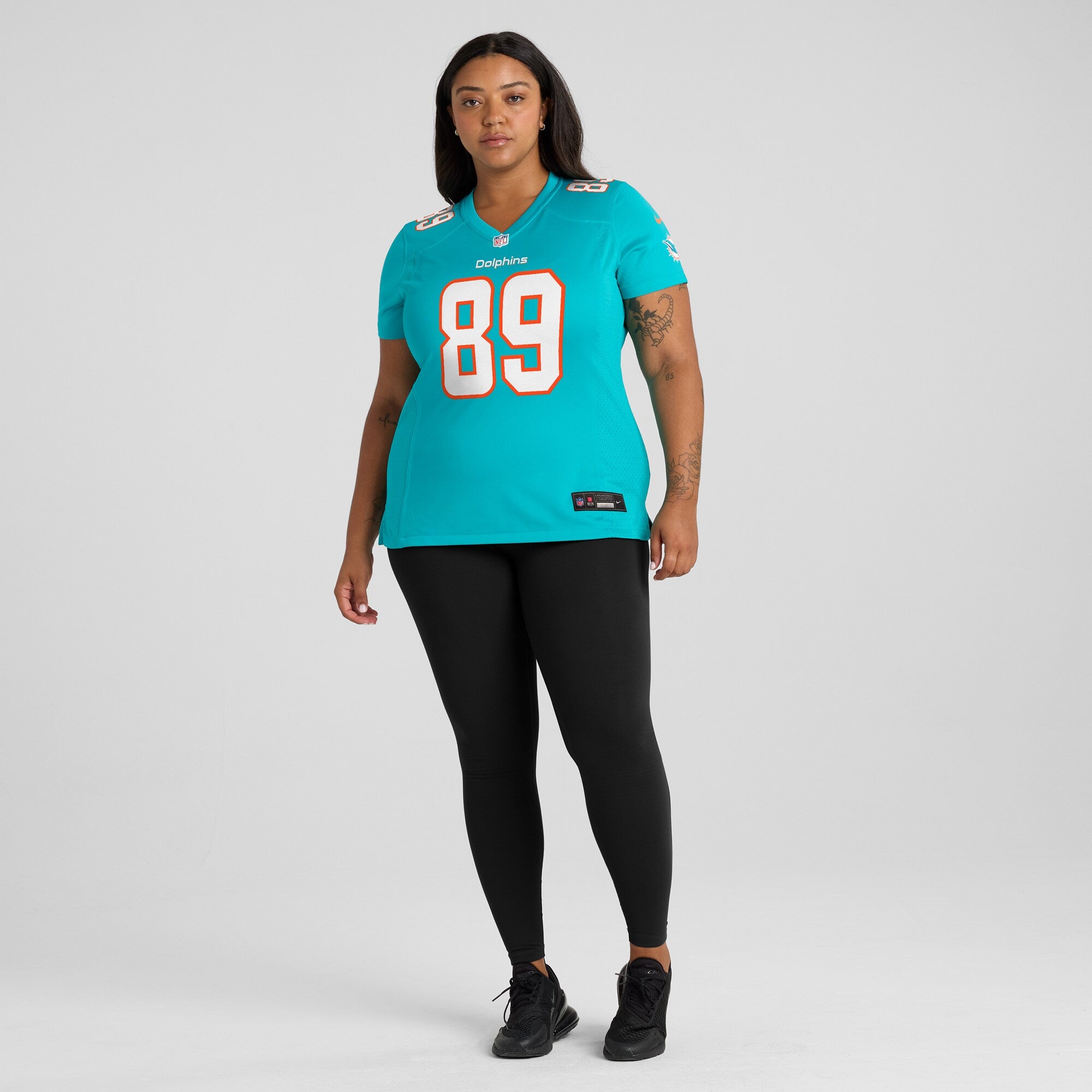 Nat Moore Miami Dolphins Nike Women's Game Retired Player Jersey - Aqua