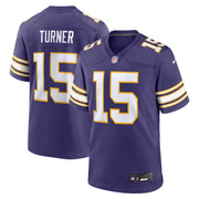 Dallas Turner Minnesota Vikings Nike Alternate Game Jersey - Purple