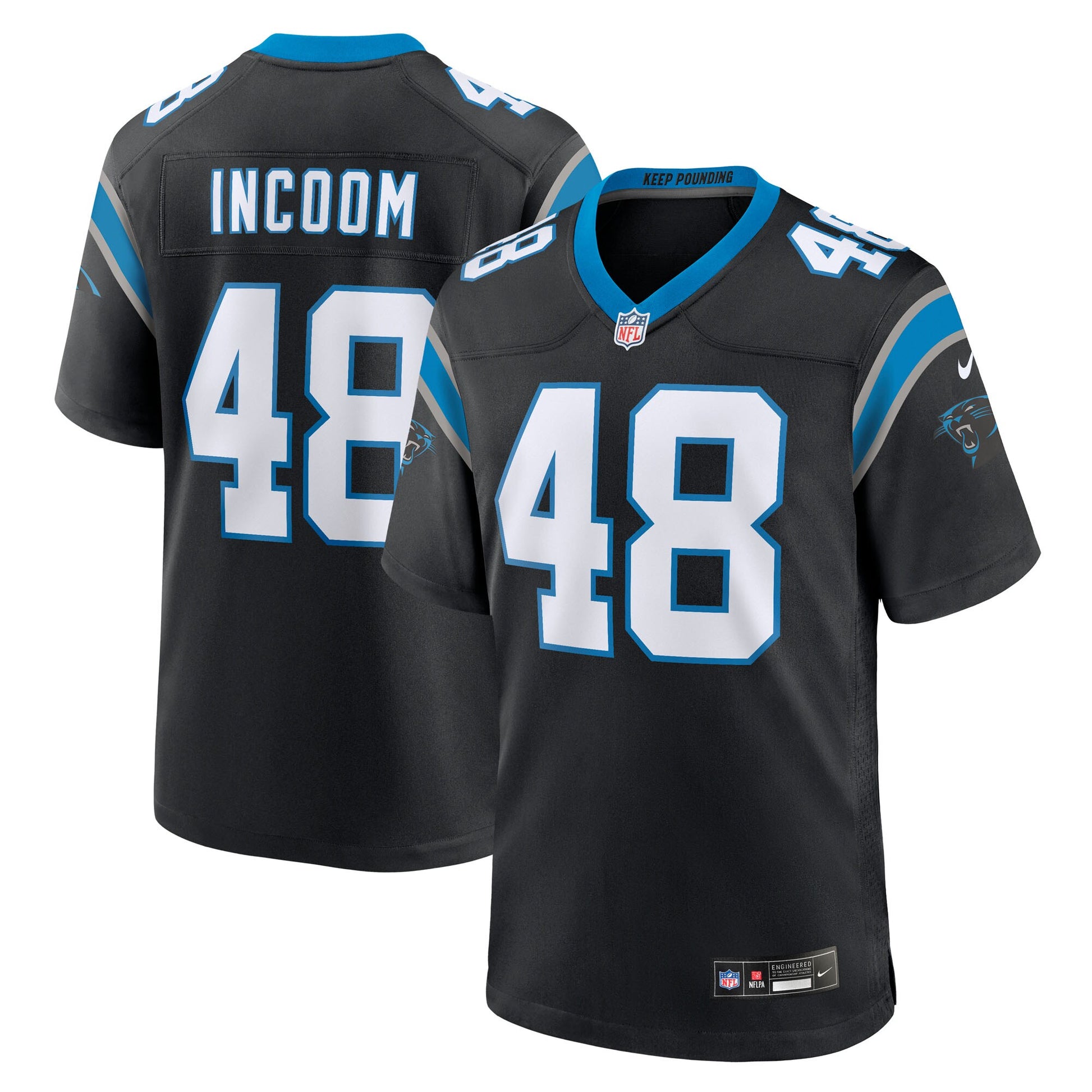 Thomas Incoom Carolina Panthers Nike Team Game Jersey -  Black