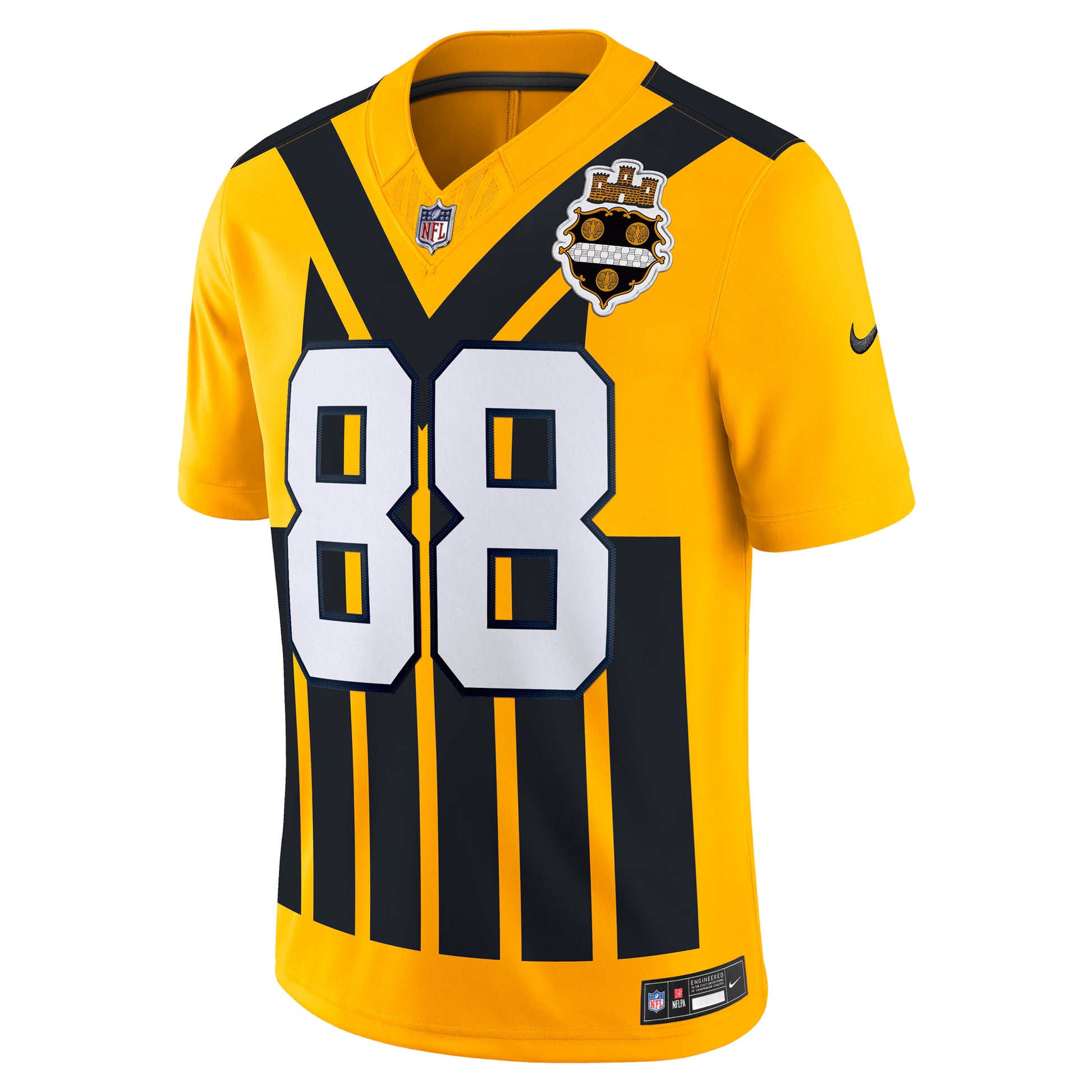 Pat Freiermuth Pittsburgh Steelers Nike Alternate Vapor F.U.S.E. Limited Jersey - Gold