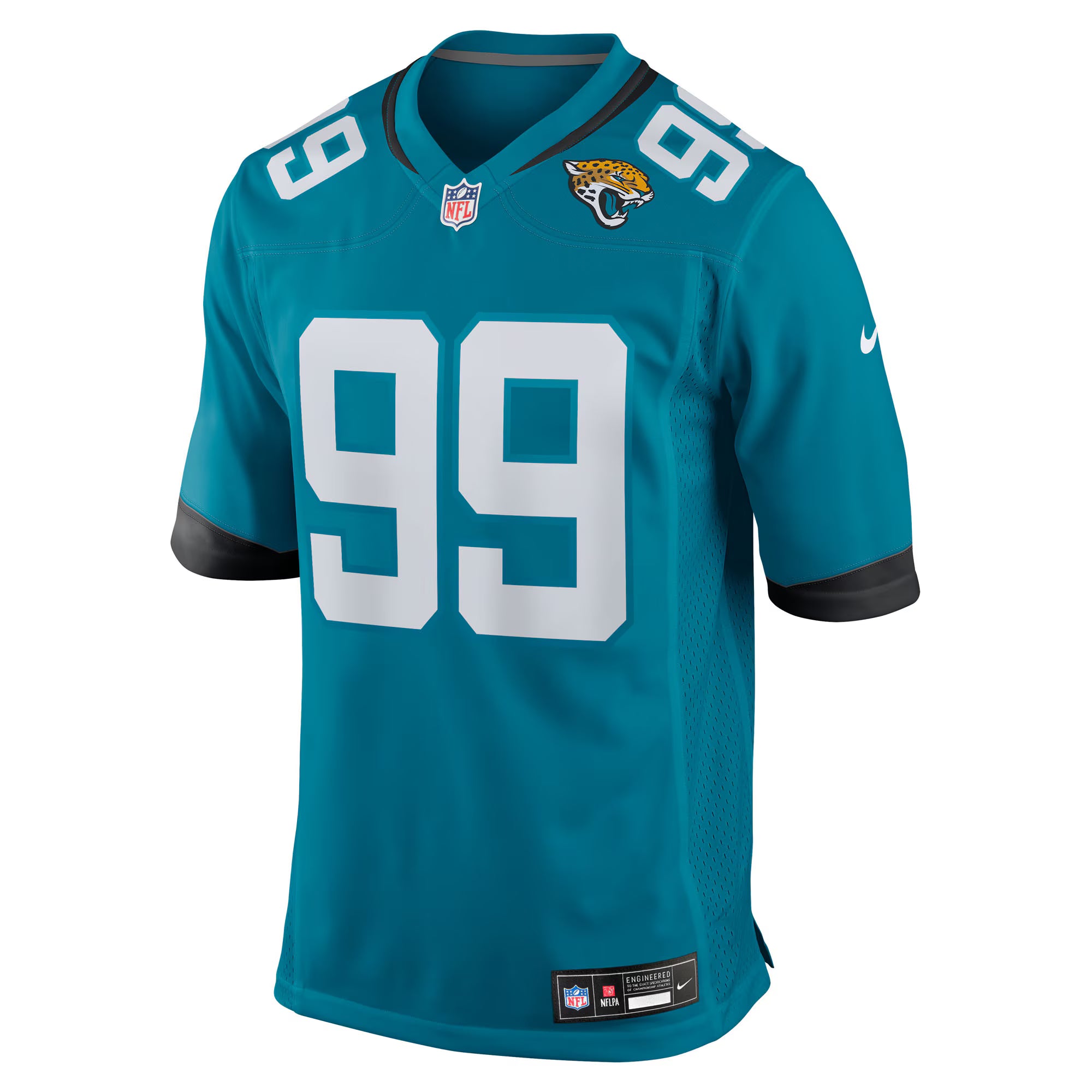Austin Johnson Jacksonville Jaguars Nike Team Game Jersey -  Teal