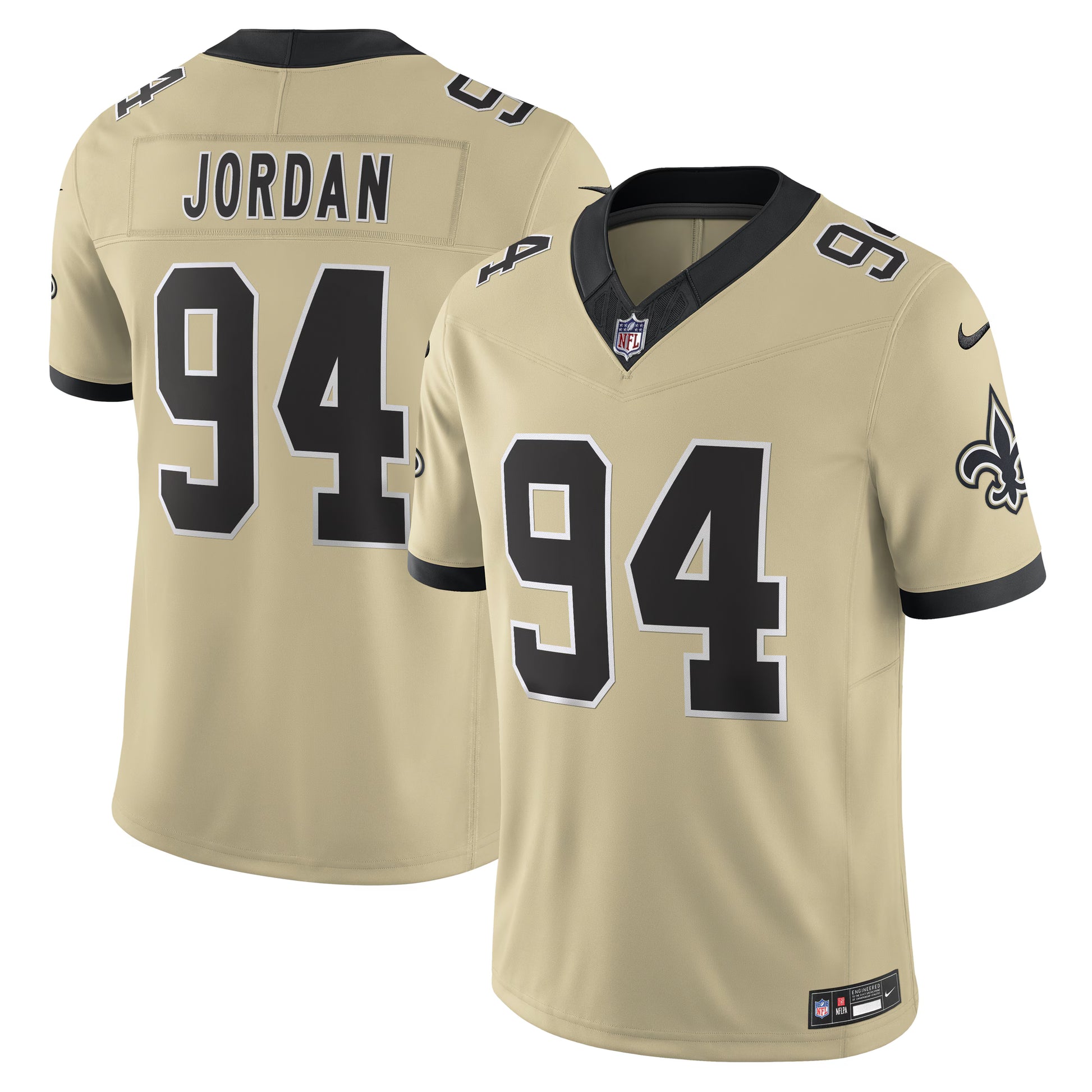 Cameron Jordan New Orleans Saints Nike Gameday Golds Alternate Vapor F.U.S.E. Limited Jersey - Gold