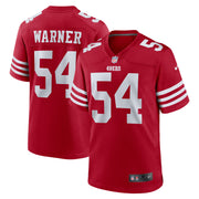 Fred Warner San Francisco 49ers Nike Team Game Player Jersey - Scarlet