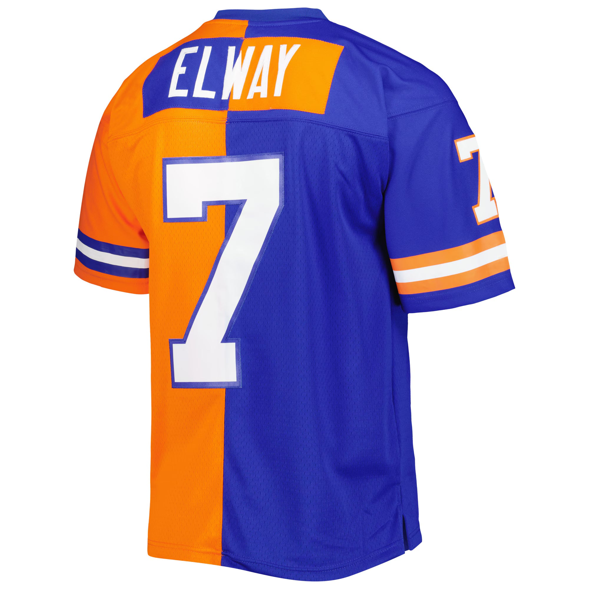 John Elway Denver Broncos Mitchell &amp; Ness 1990 Split Legacy Replica Jersey - Royal/Orange