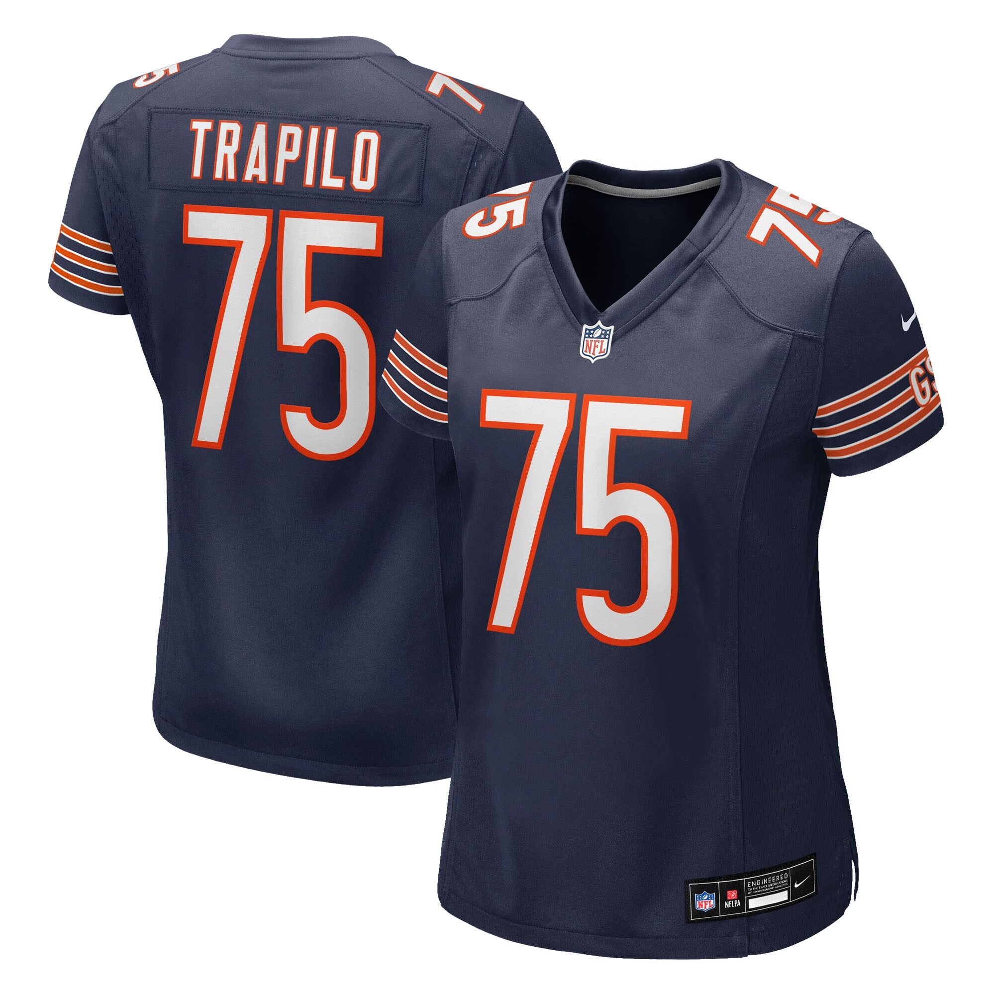 Ozzy Trapilo Chicago Bears Nike Women's Team Game Jersey -  Navy