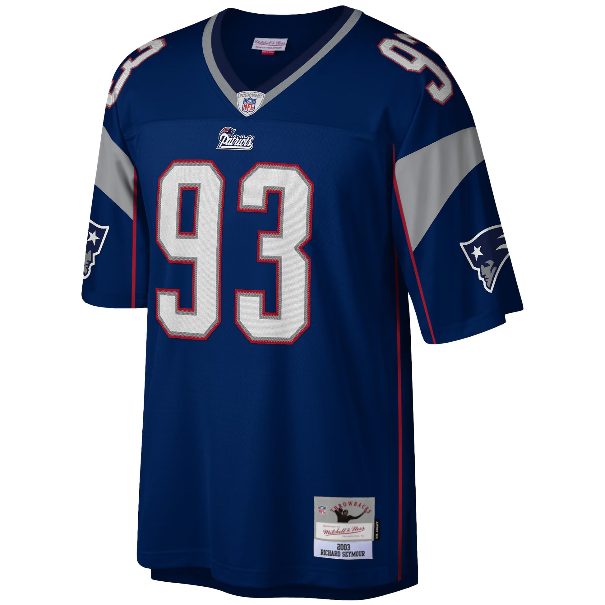 Richard Seymour New England Patriots Mitchell &amp; Ness Legacy Replica Jersey - Navy