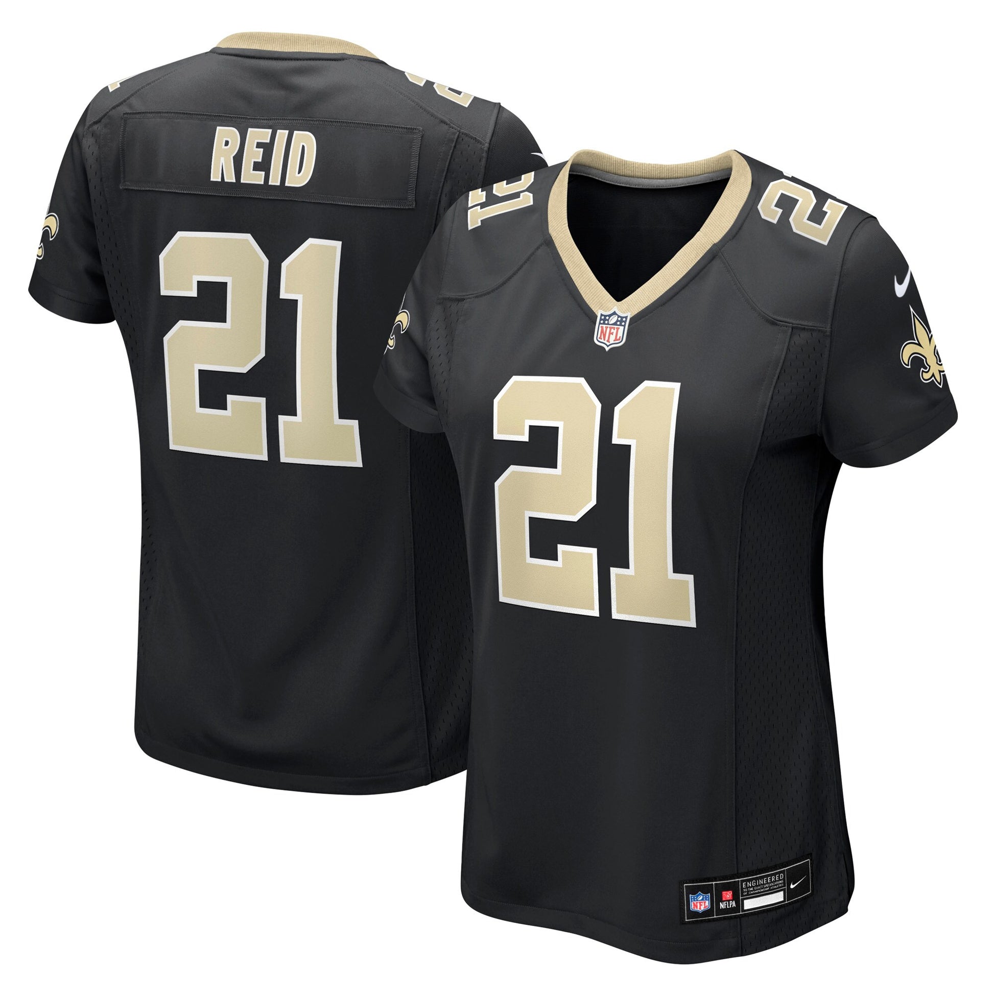 Justin Reid New Orleans Saints Nike Women's Team Game Jersey -  Black
